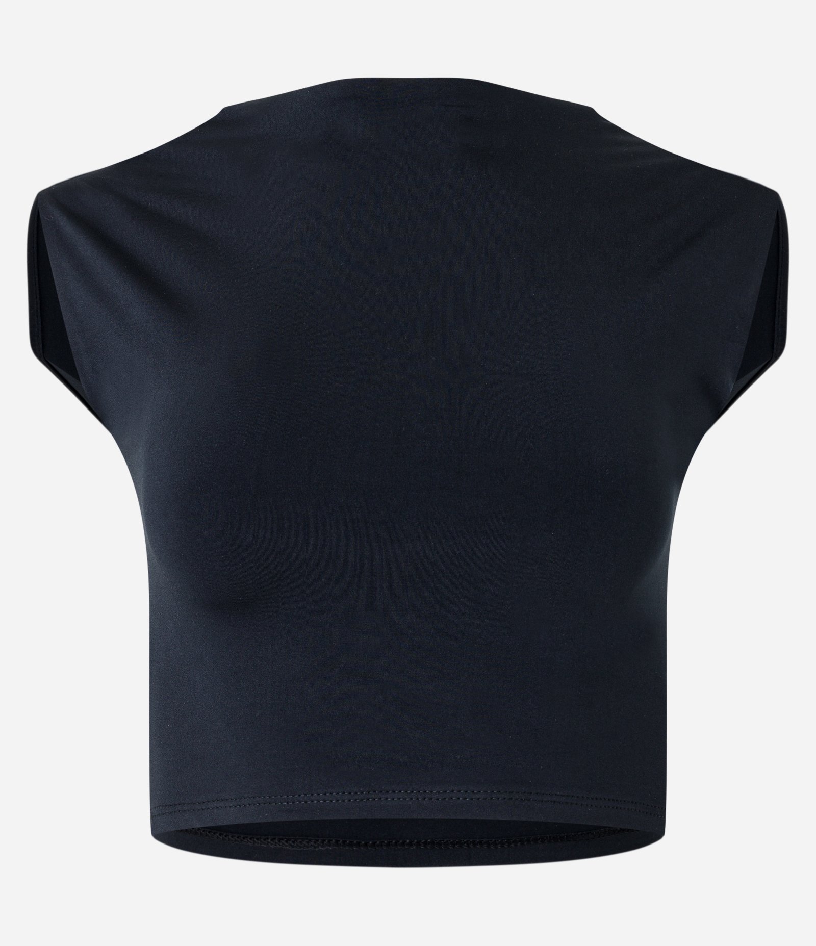 Blusa em Jersey com Costas Abertas e Sem Mangas Preto 5