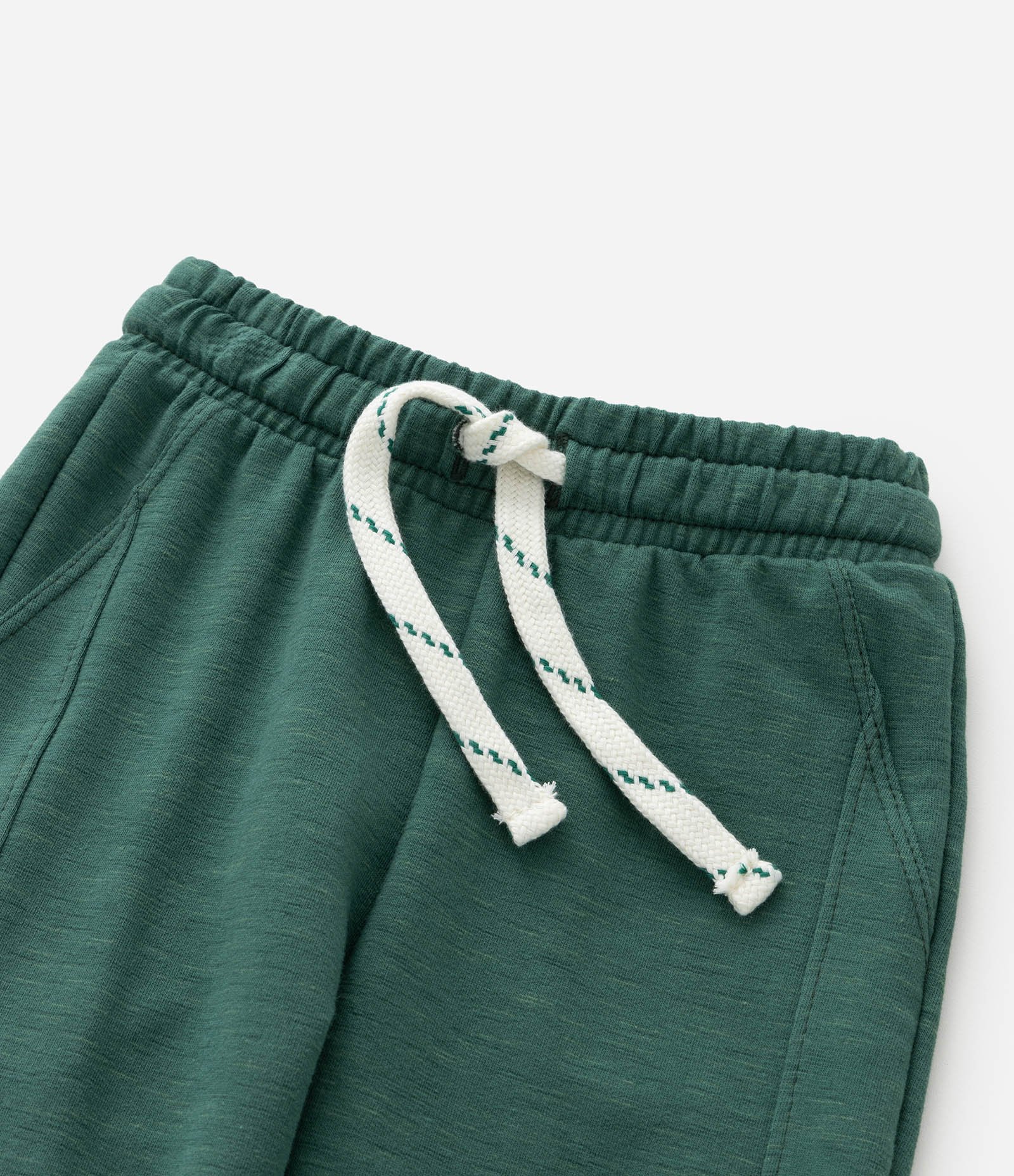 Calça Moletom Infantill com Recortes Laterais - Tam 1 a 5 anos Verde 5