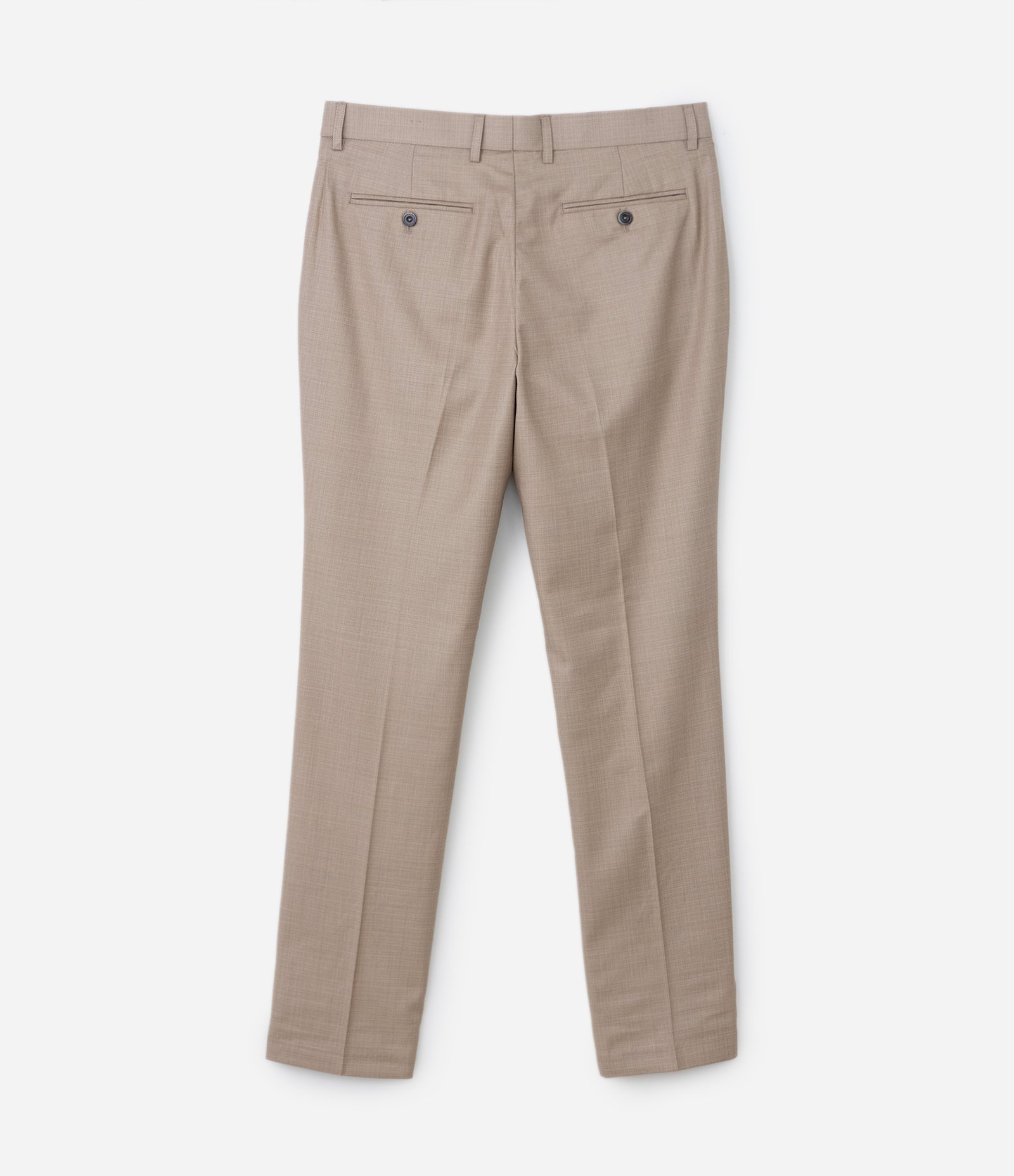 Calça Social Slim em Poliviscose com Bolsos Bege 6