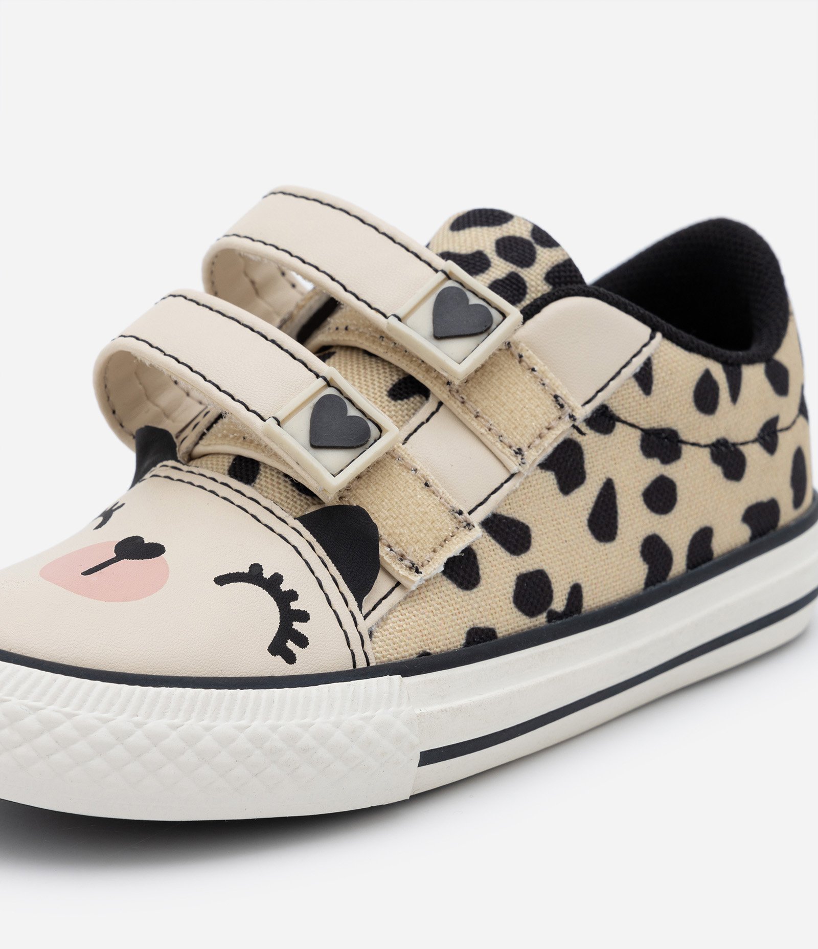 Tênis Casual Infantil com Estampa Animal Print - Tam 20 ao 27 Bege 3