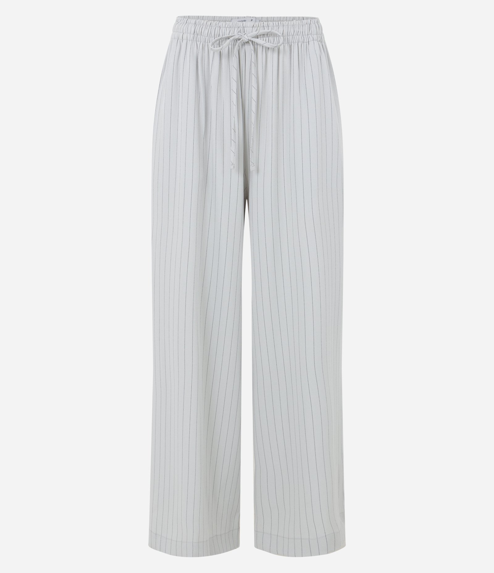 Calça Wide Leg em Alfaiataria com Estampa Risca de Giz Off White 5
