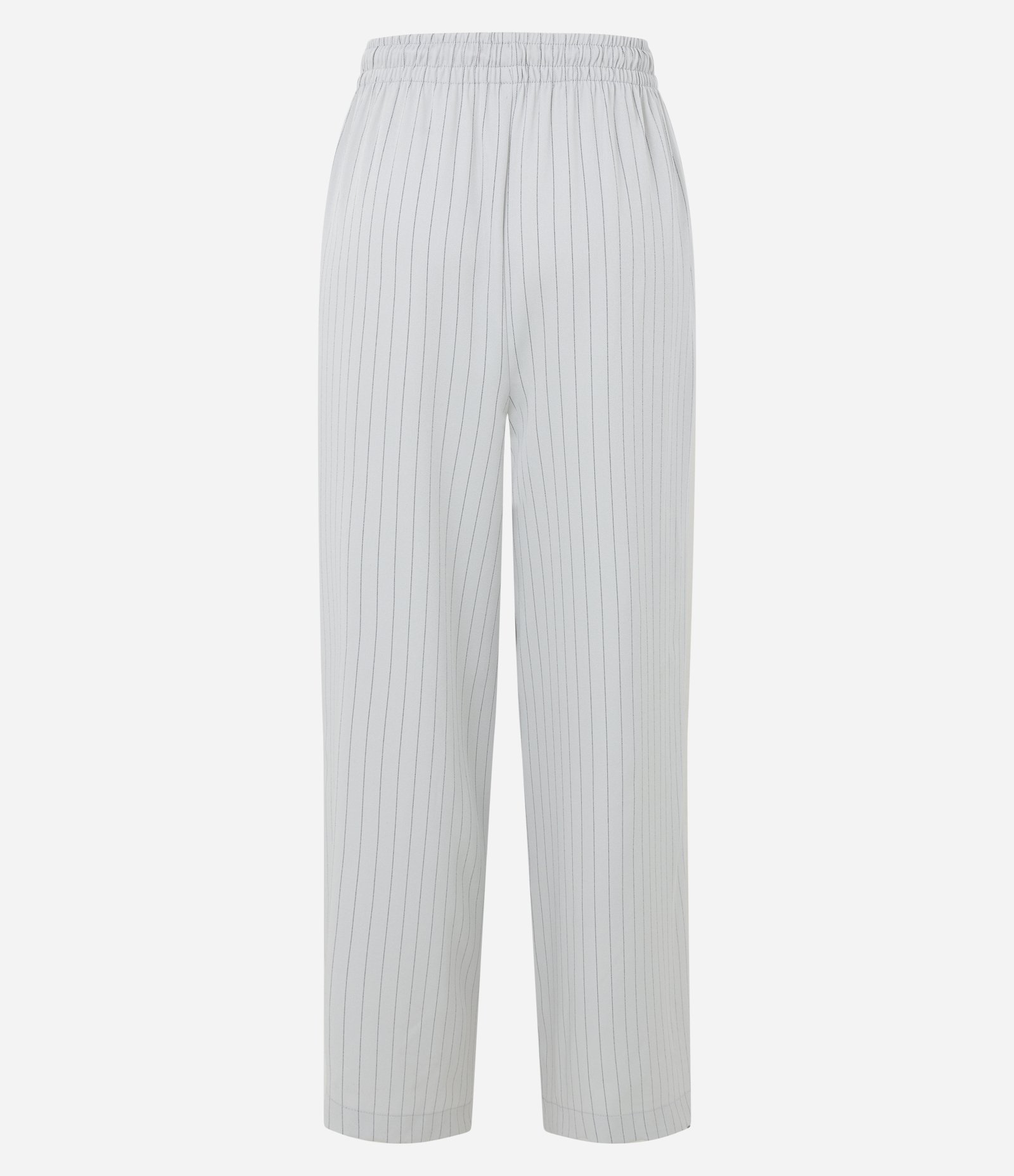 Calça Wide Leg em Alfaiataria com Estampa Risca de Giz Off White 6