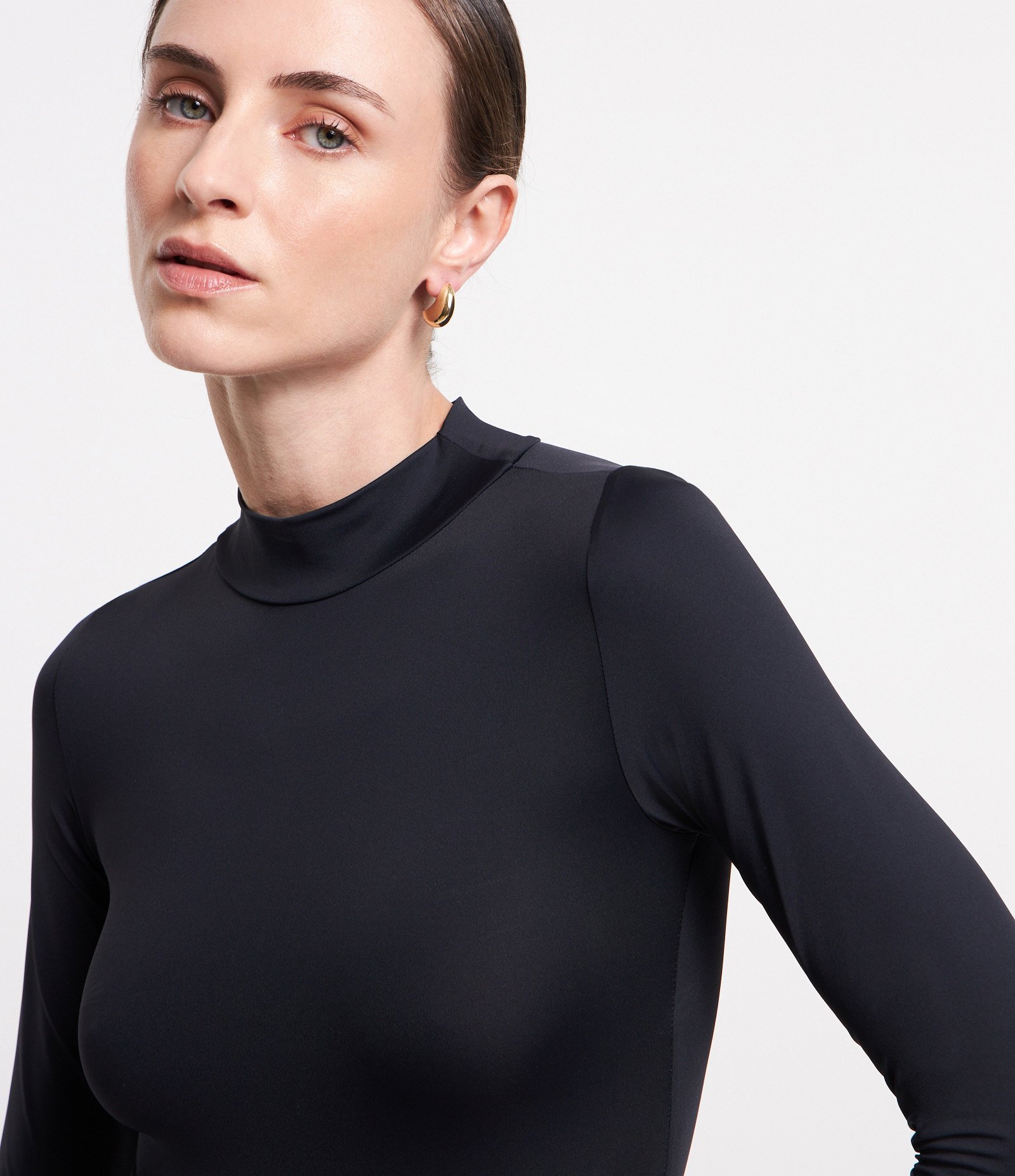 Body Básico em Poliamida com Golinha Alta Preto 3