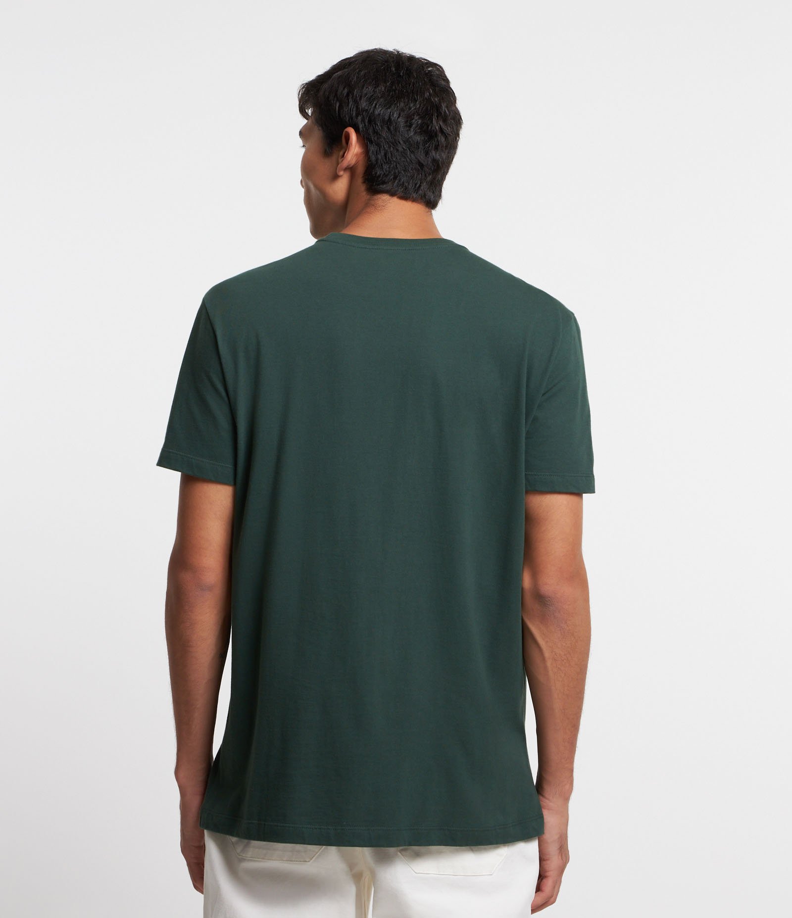 Camiseta em Algodão com Estampa Peças de Xadrez Verde 4