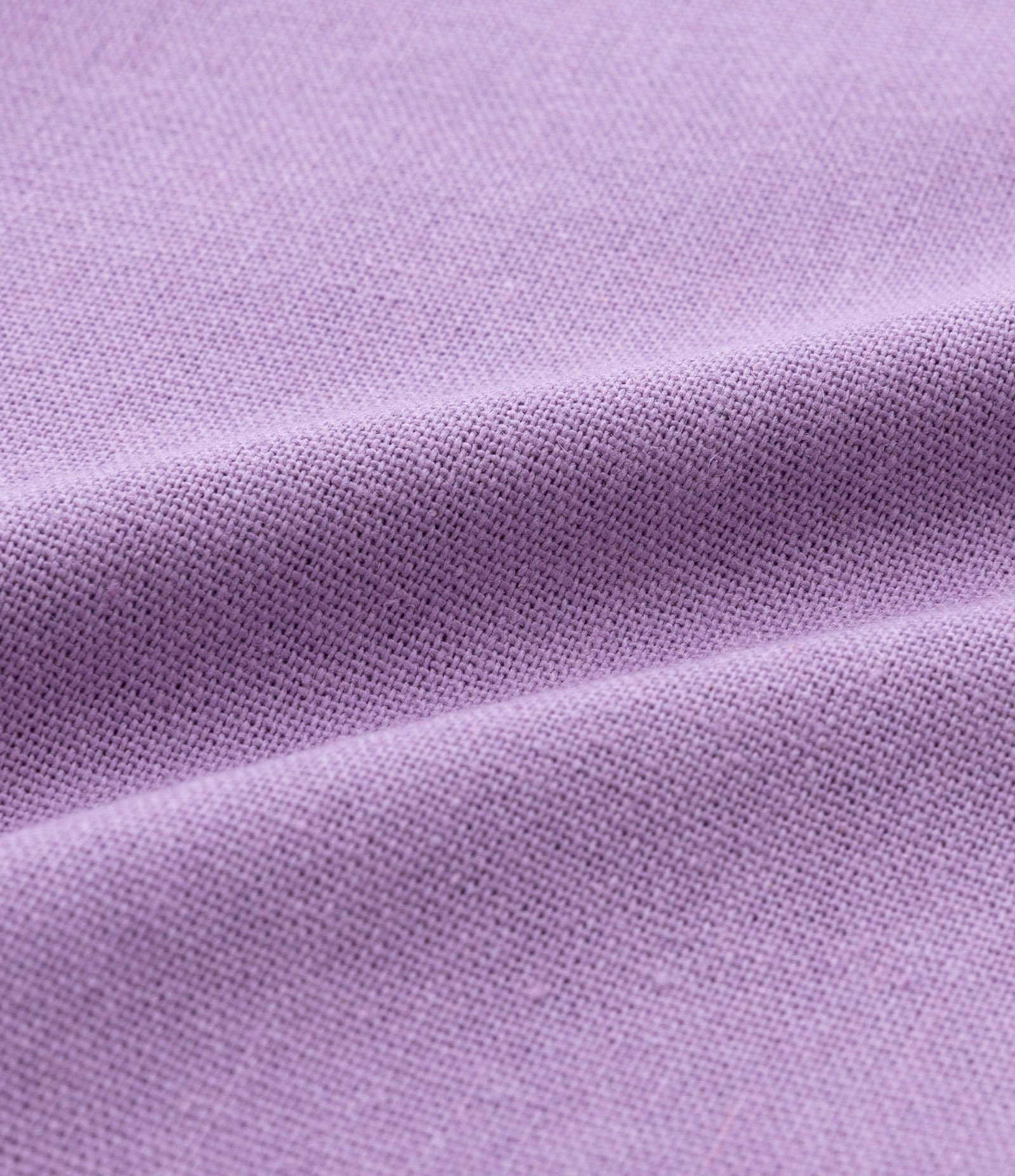 Camisa Cropped Manga Curta com Linho Curve & Plus Size Lilás 7