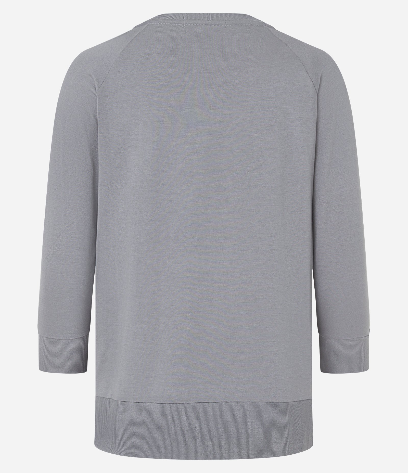 Blusa Básica em Viscose com Manga 3/4 e Decote V Cinza 6