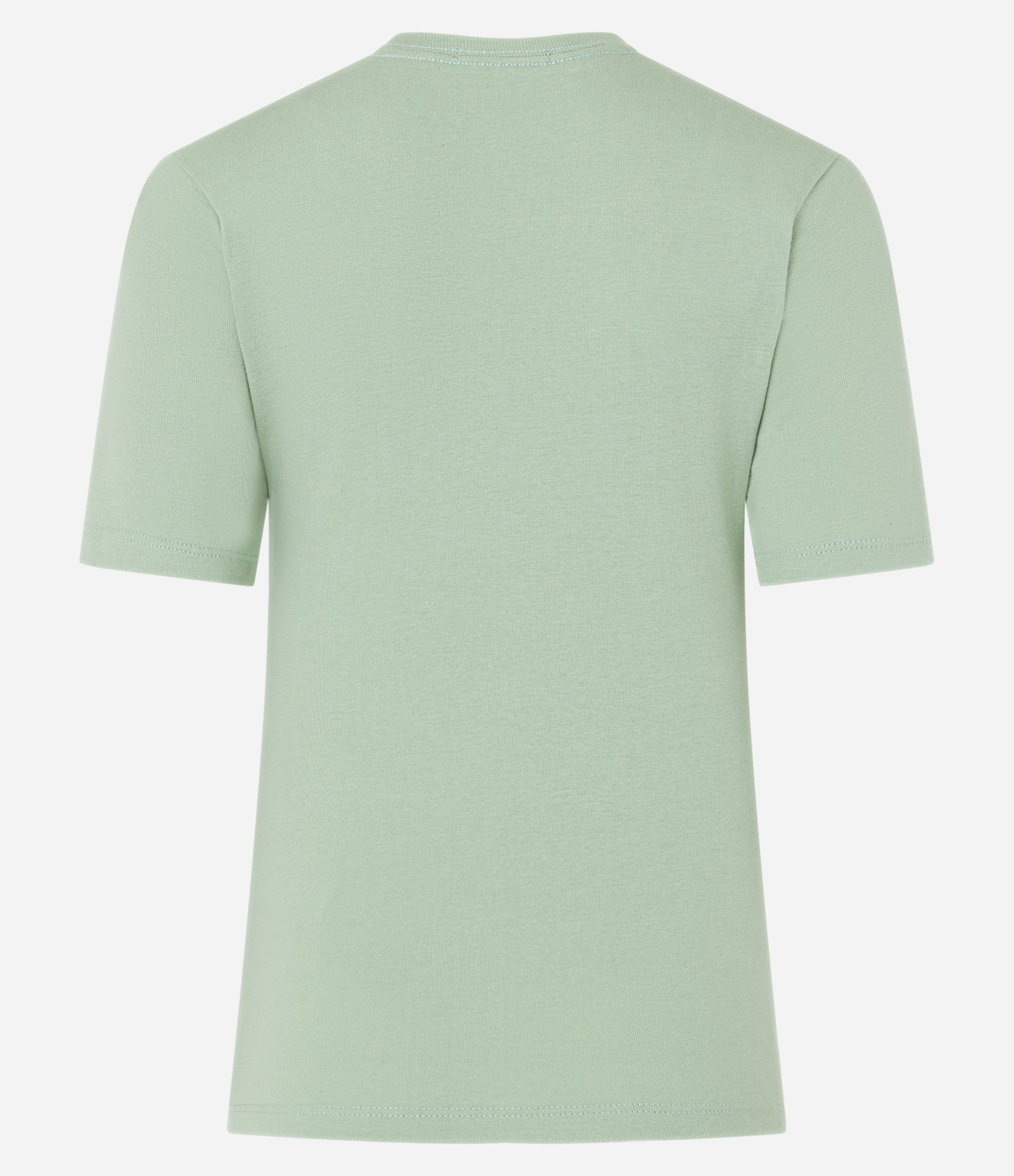 Blusa Básica em Algodão com Gola Redonda Verde Claro 5