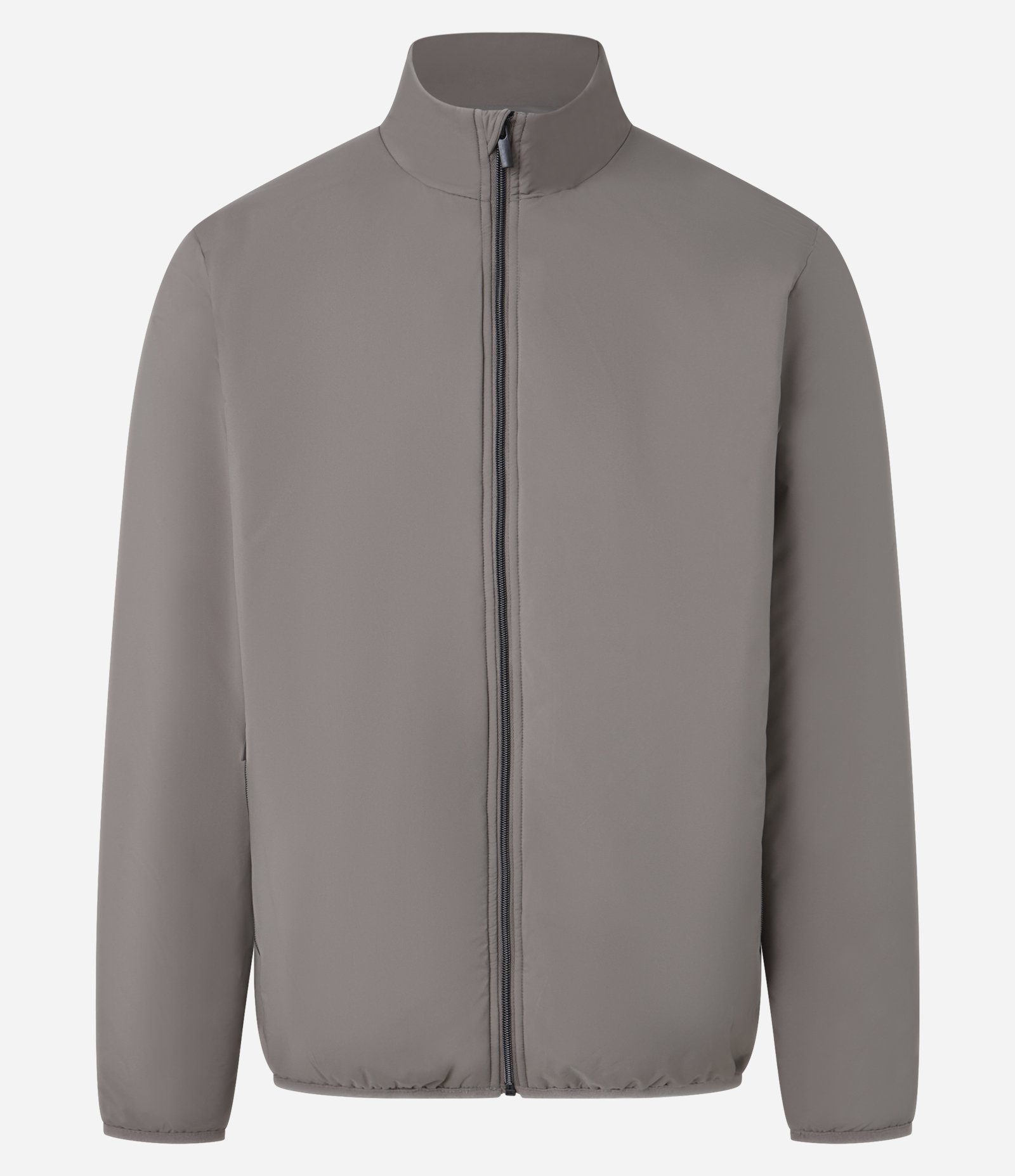 Jaqueta em Airflow com Gola Alta e Fechamento por Zíper Cinza 1