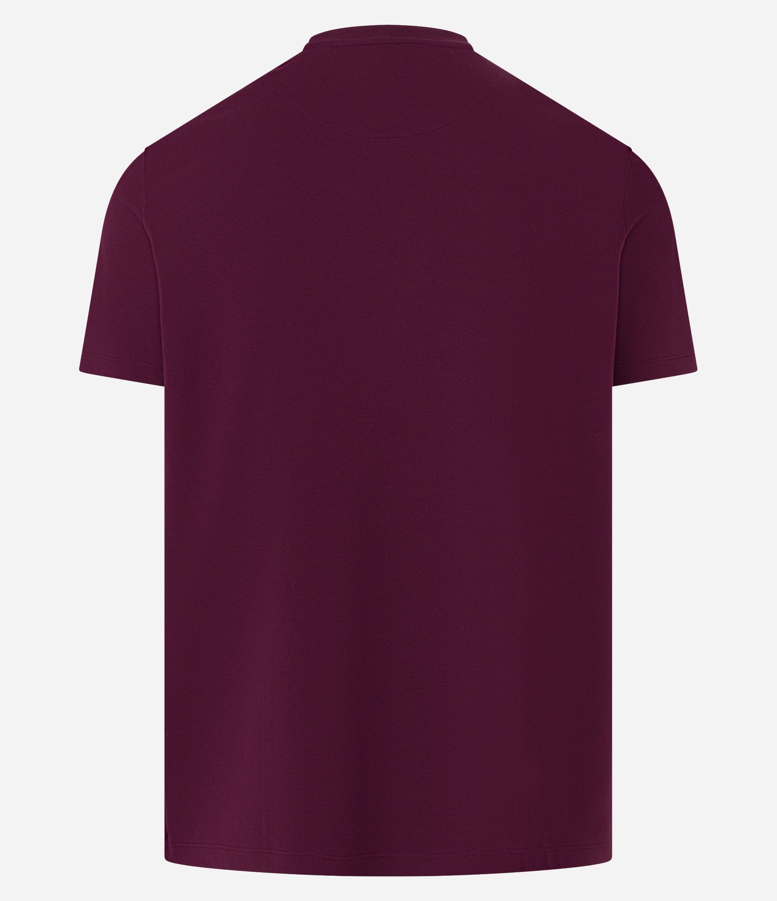 Camiseta Casual em Algodão com Textura Piquet Vinho 7