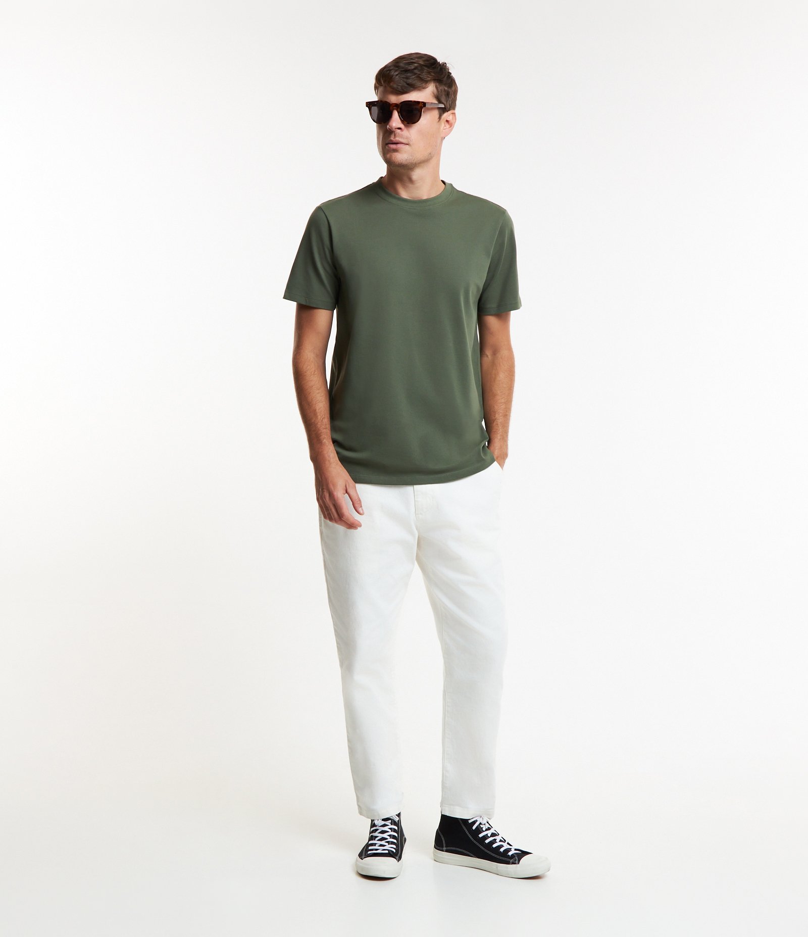 Camiseta Casual em Algodão com Textura Piquet 2