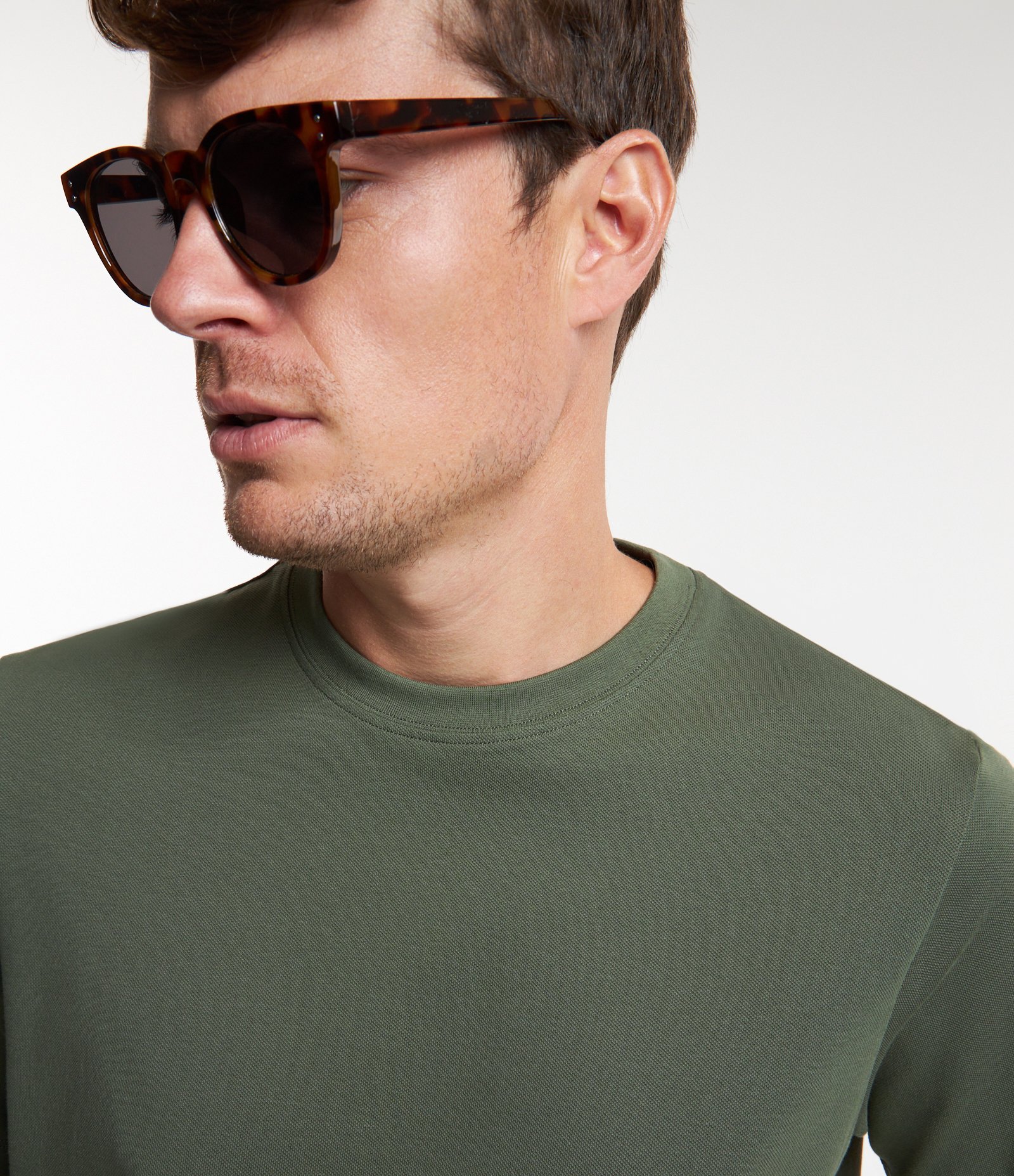 Camiseta Casual em Algodão com Textura Piquet 3