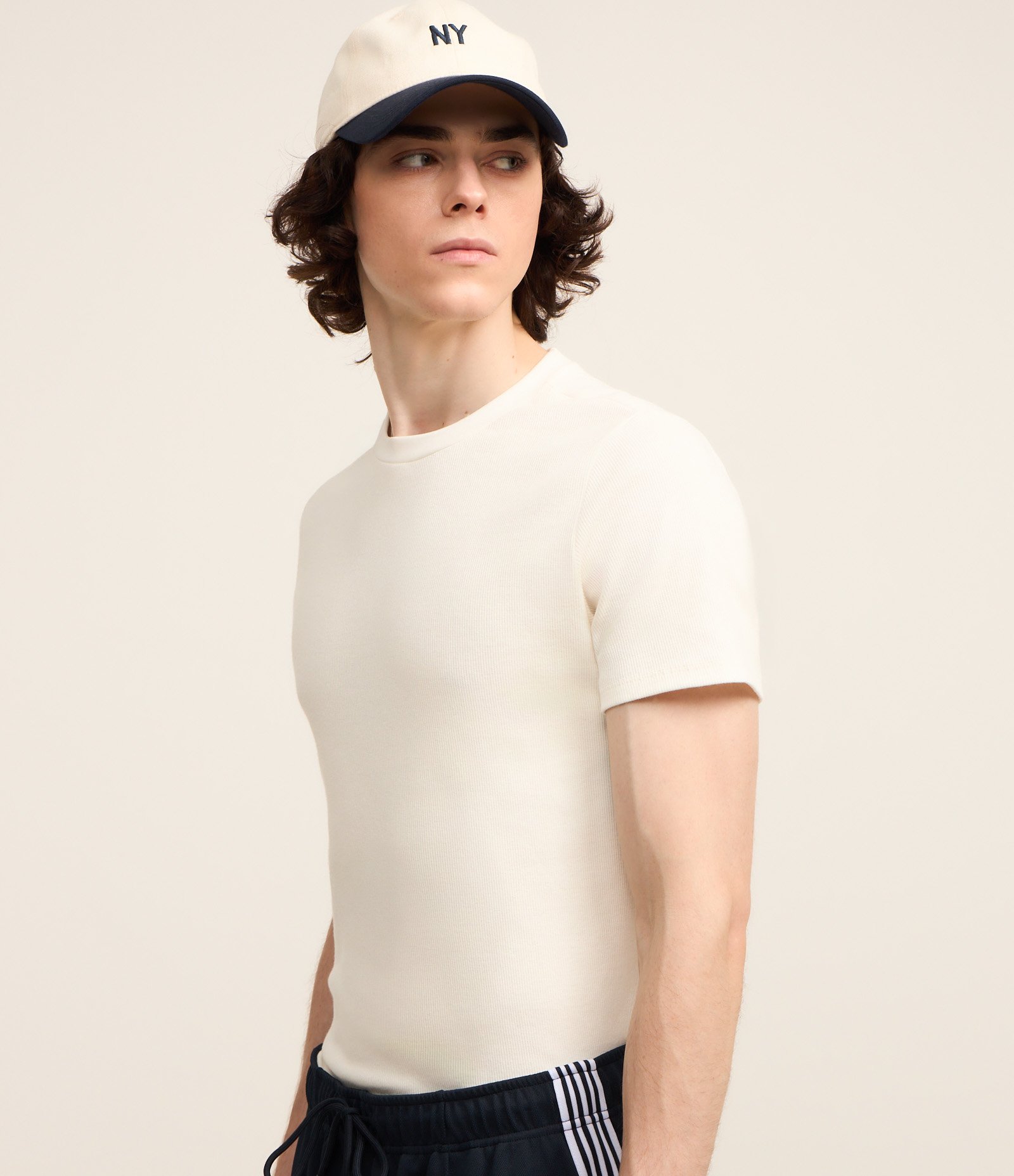 Camiseta Muscle em Ribana Texturizada Branco 1