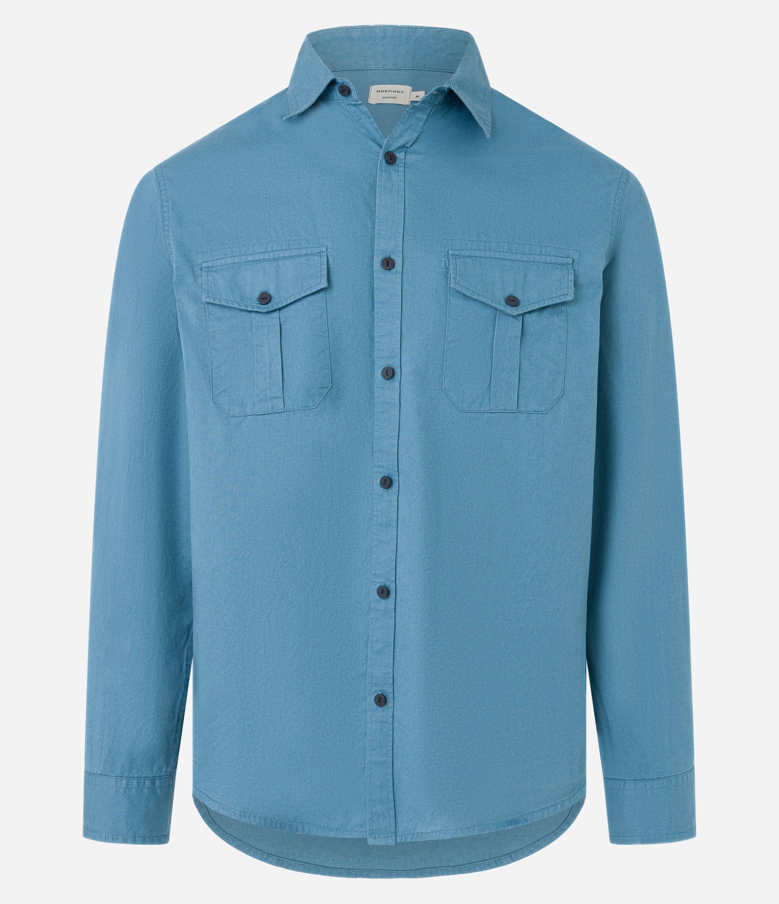 Camisa Comfort em Algodão com Bolsos Frontais 5
