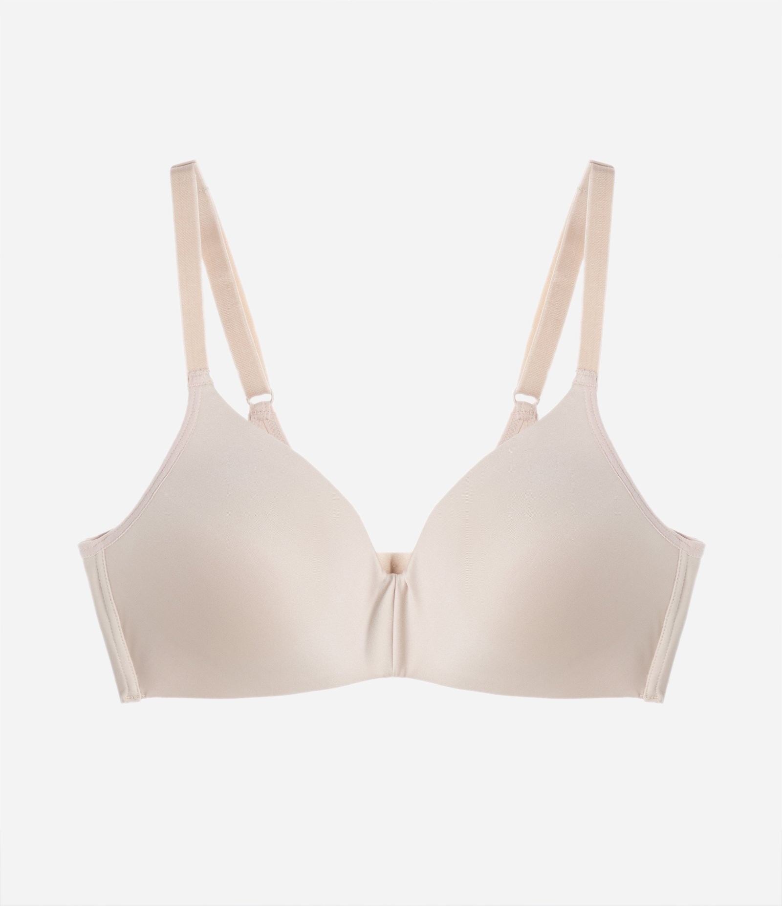 Sutiã Bojo Triangular em Microfibra Corte a Fio DelRio Bege 5