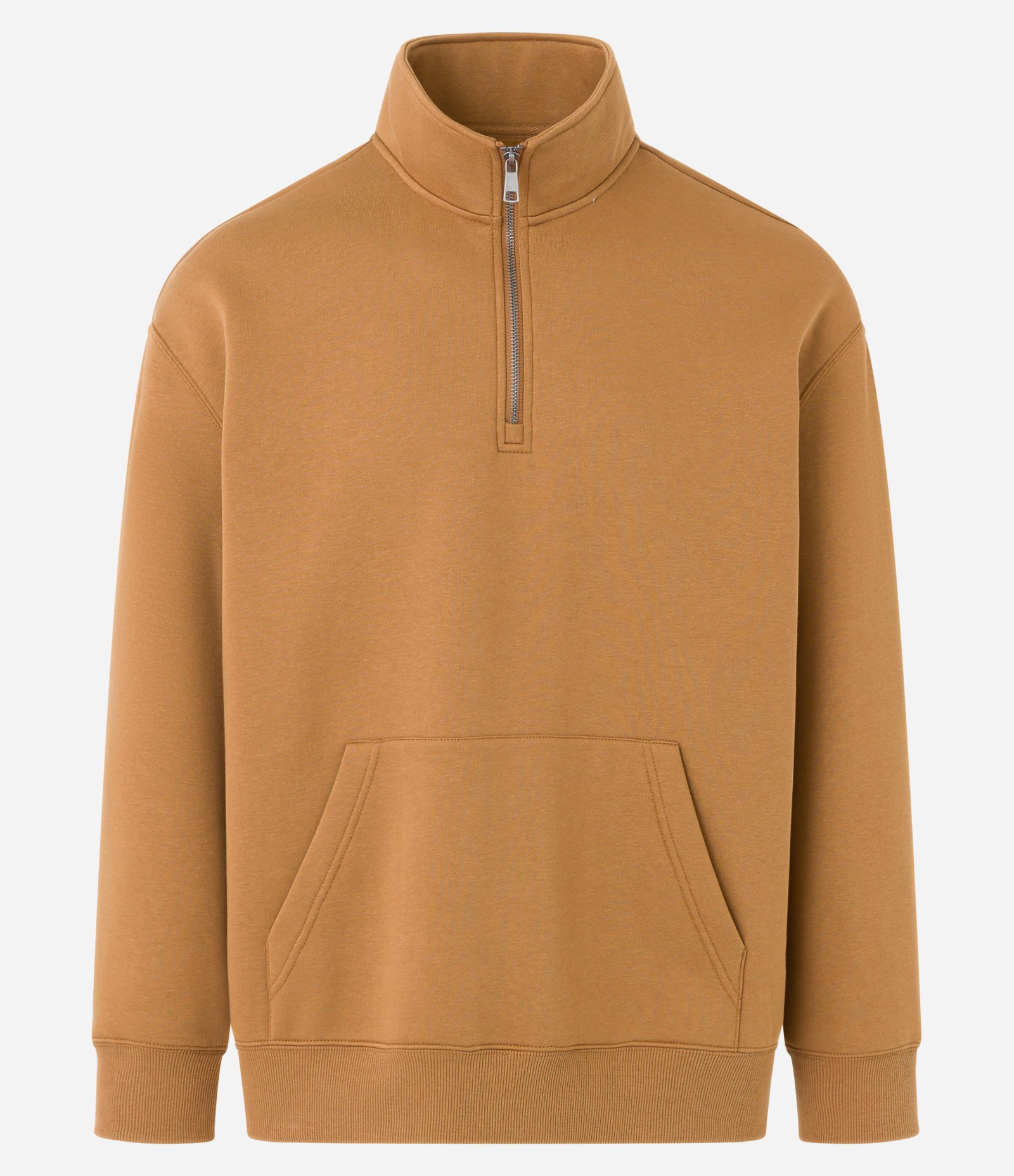 Blusão em Moletom com Gola Alta com Zíper e Bolso Canguru 6