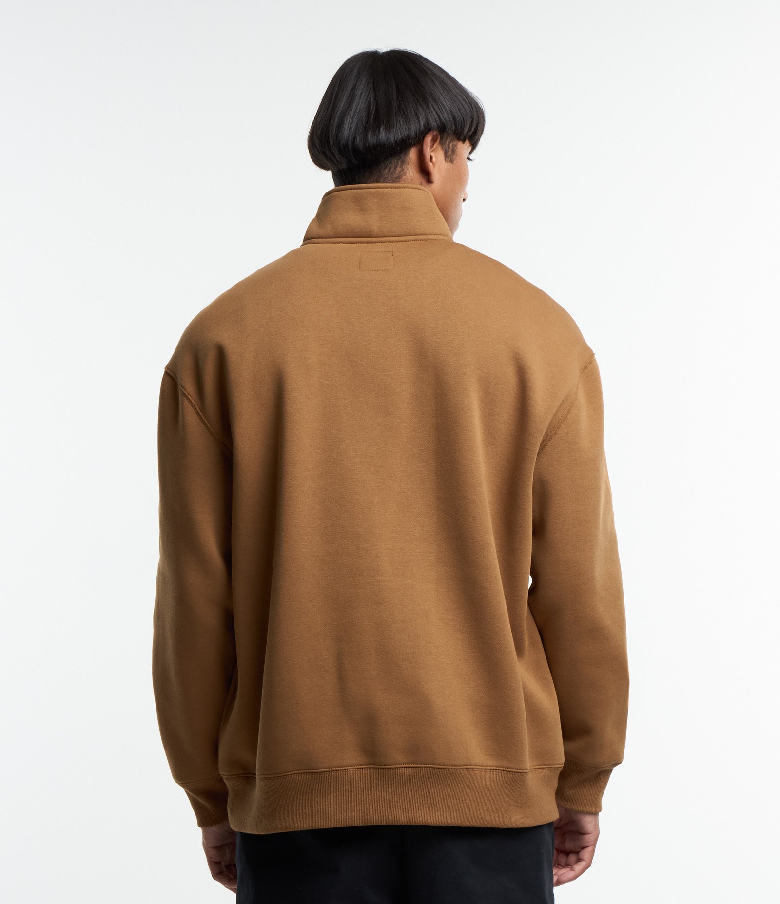 Blusão em Moletom com Gola Alta com Zíper e Bolso Canguru 4