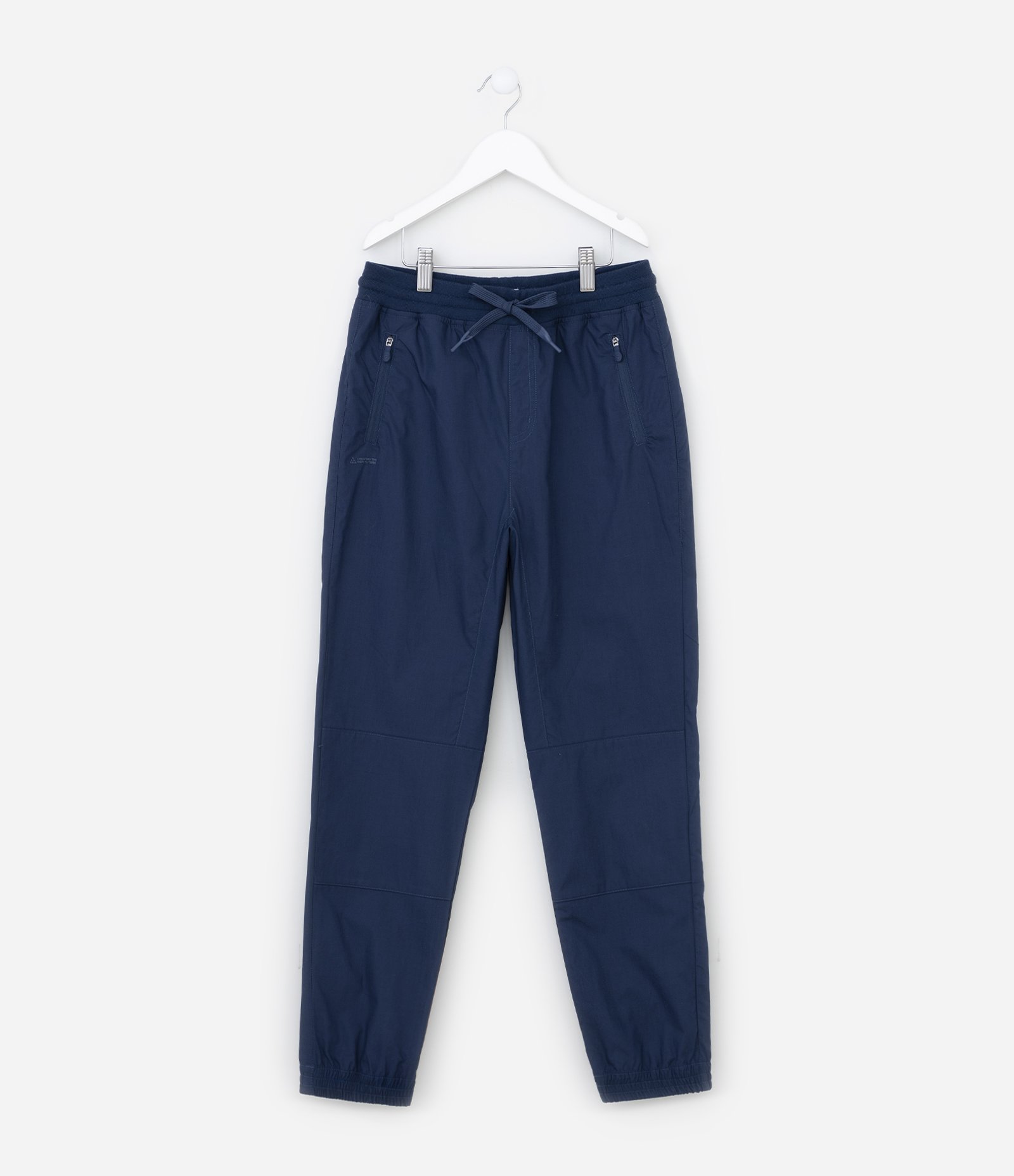 Calça Jogger Infantil com Recortes - Tam 5 a 14 anos Azul 1