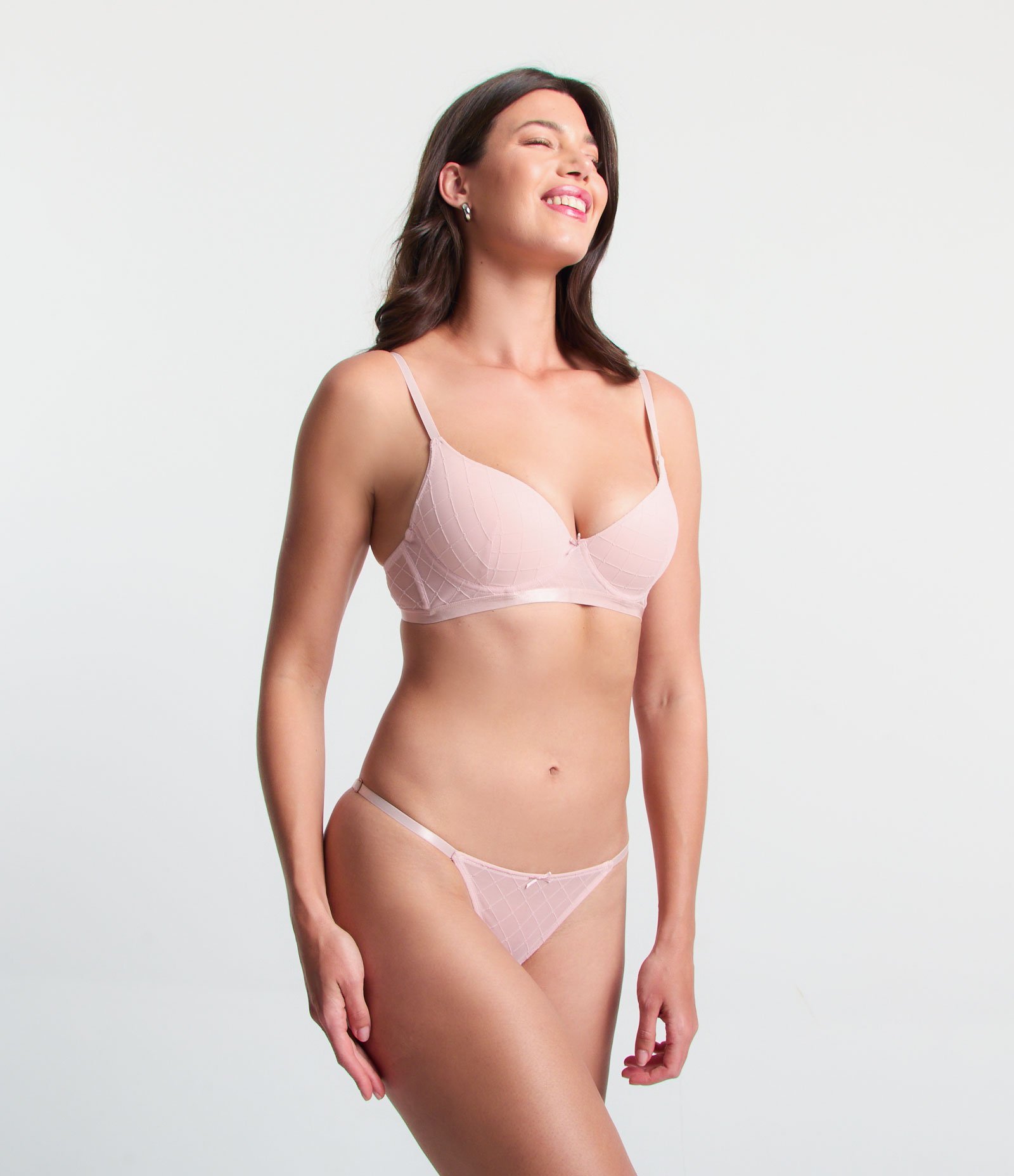 Calcinha String Fio em Tule com Textura 2