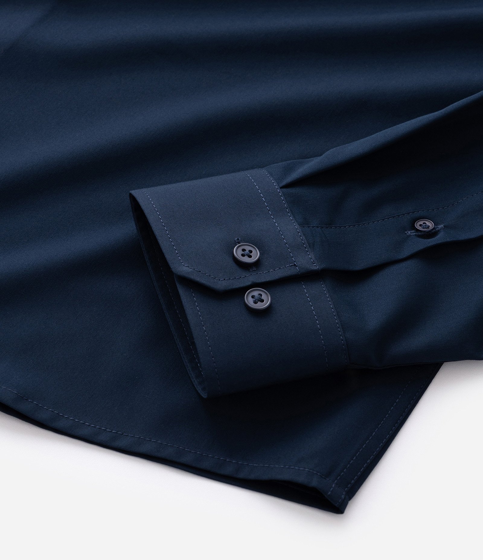 Camisa Slim em Fibra de Bambu Azul Marinho 12