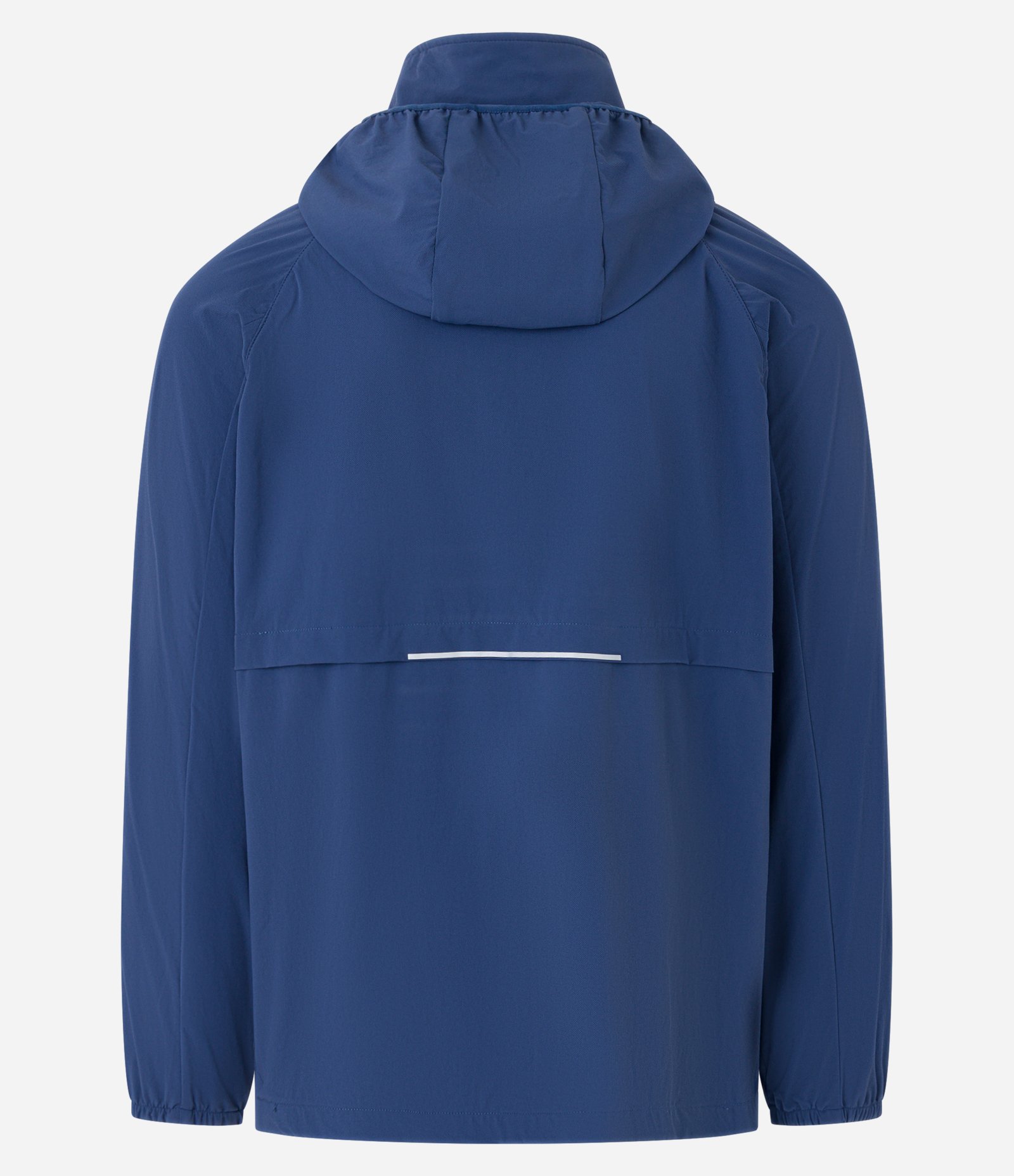 Jaqueta Esportiva com Capuz e Recortes Azul 9