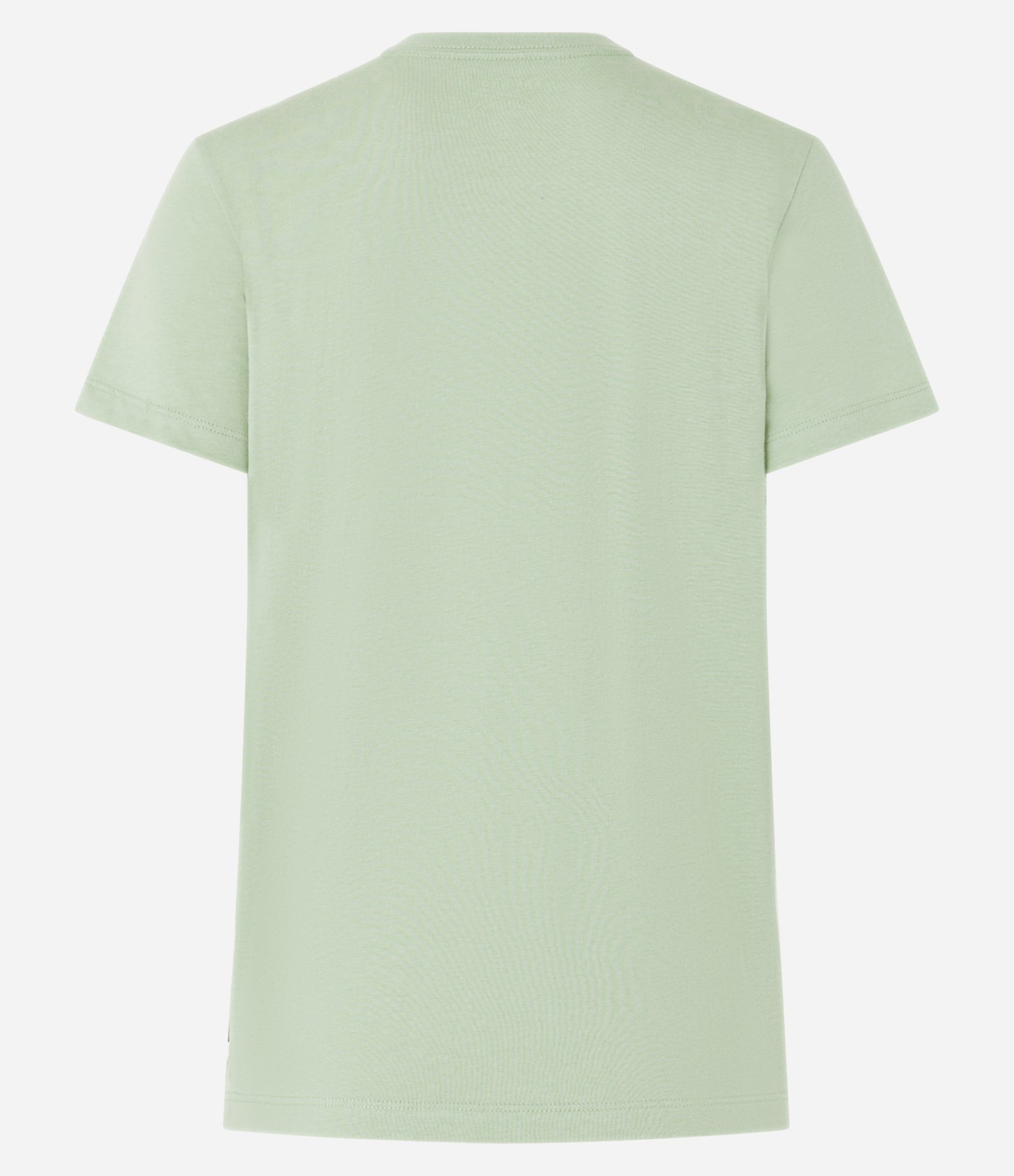 Blusa Básica em Algodão Peruano com Decote V Verde Claro 6