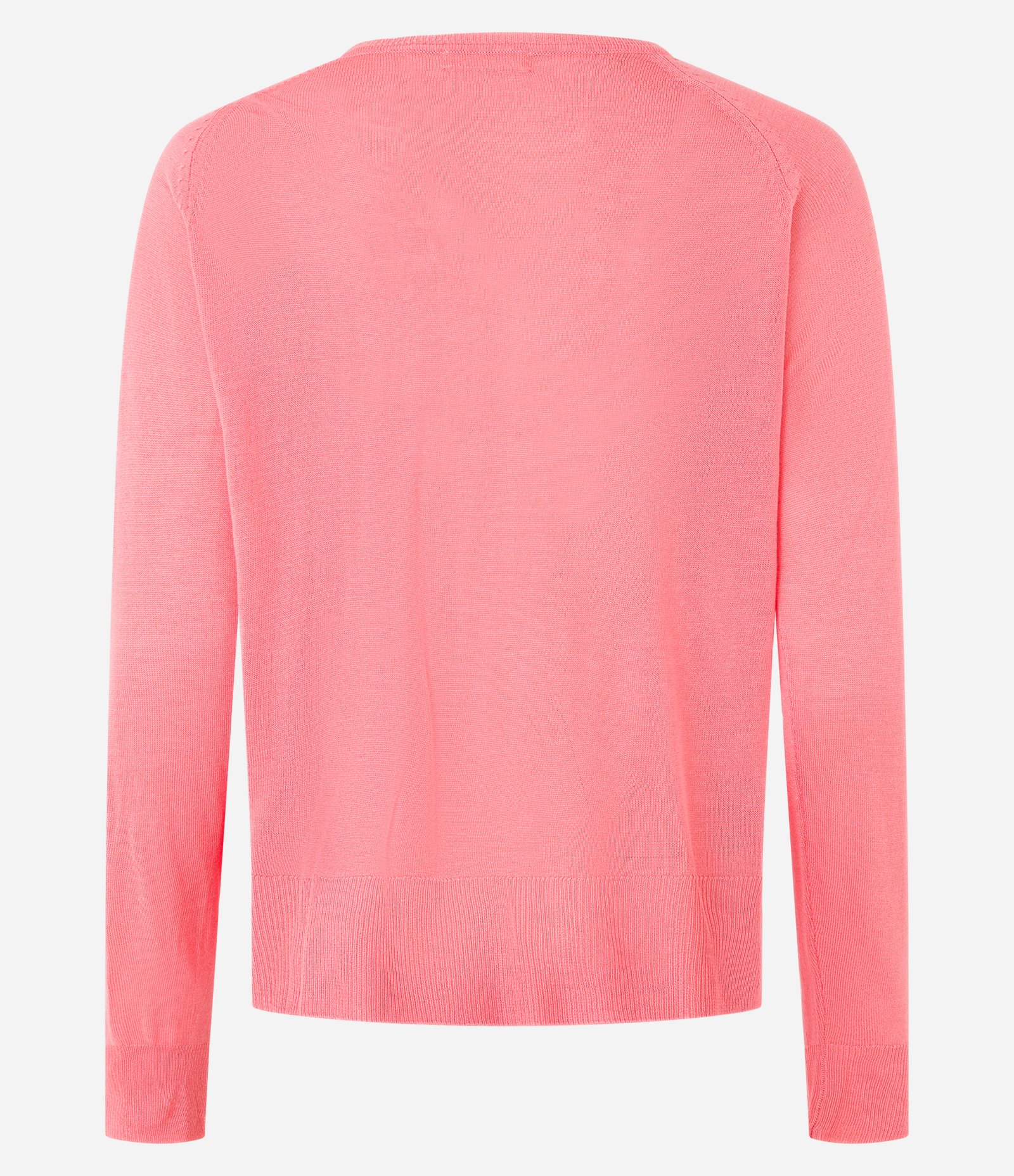 Suéter em Tricô com Gola Redonda Coral 7