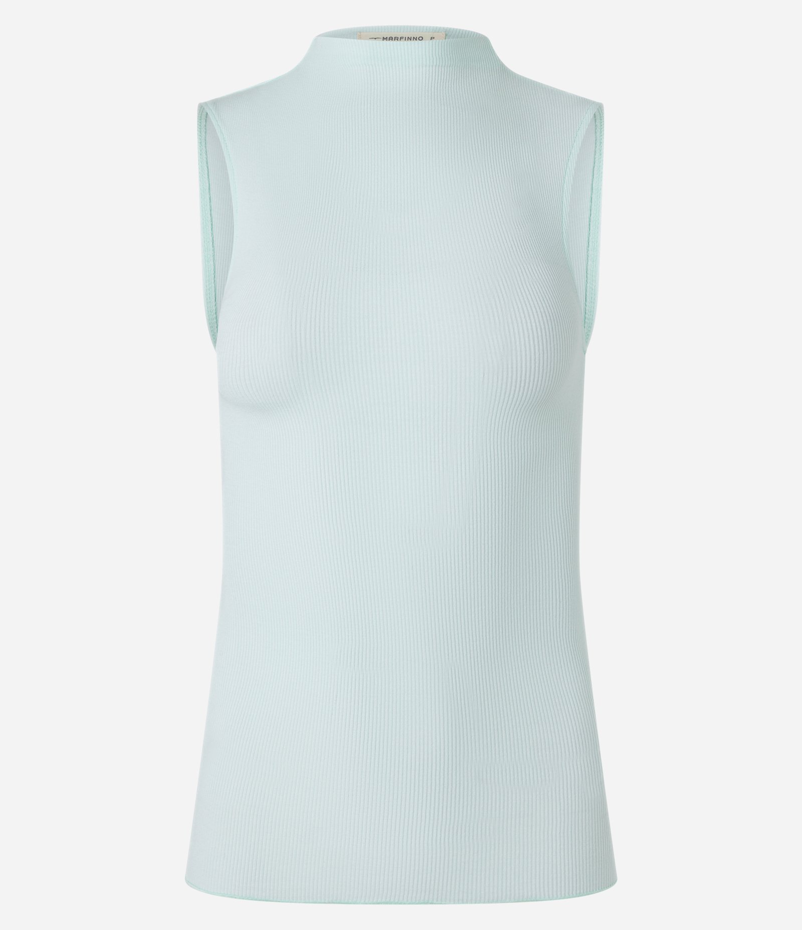 Blusa Sem Manga em Viscose com Gola Alta e Textura Canelada 4