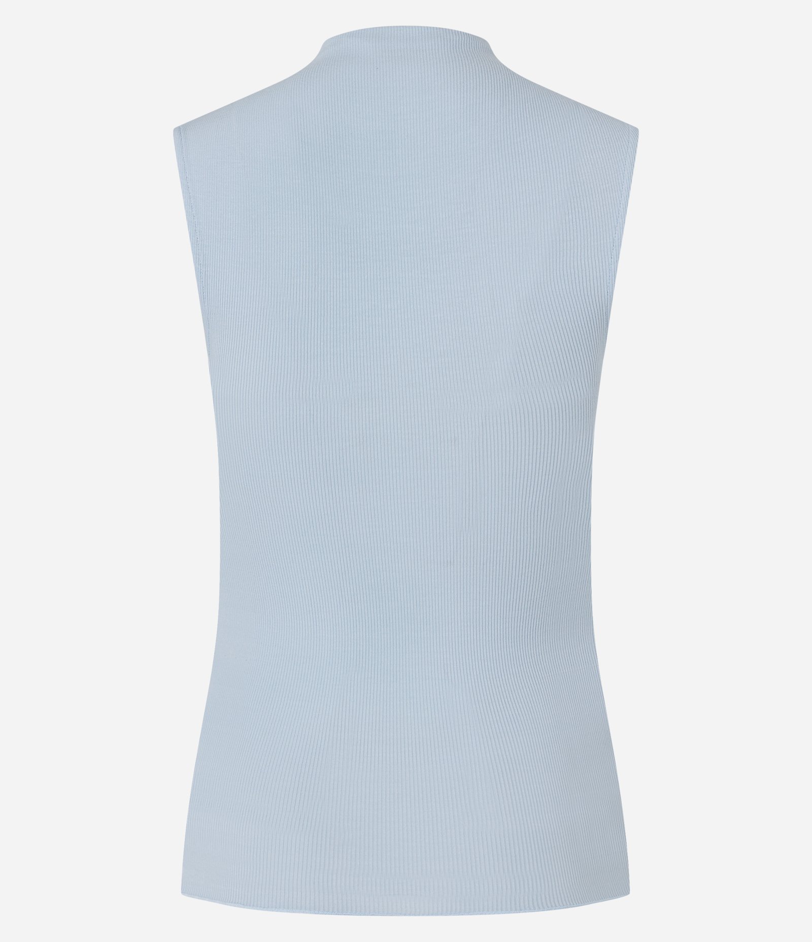 Blusa Sem Manga em Viscose com Gola Alta e Textura Canelada 5