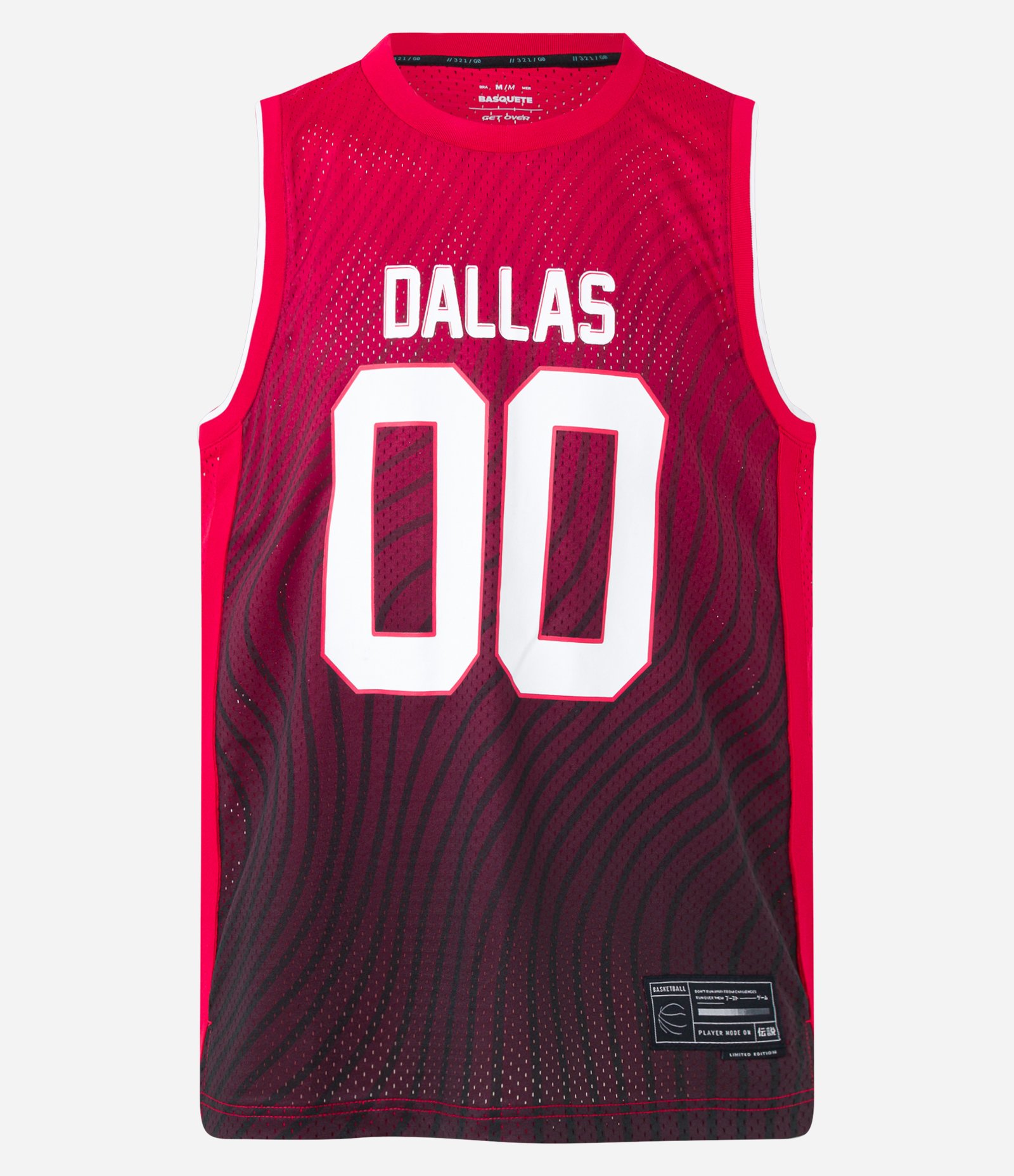 Regata Basquete com Dallas 00 Estampado Vermelho 6