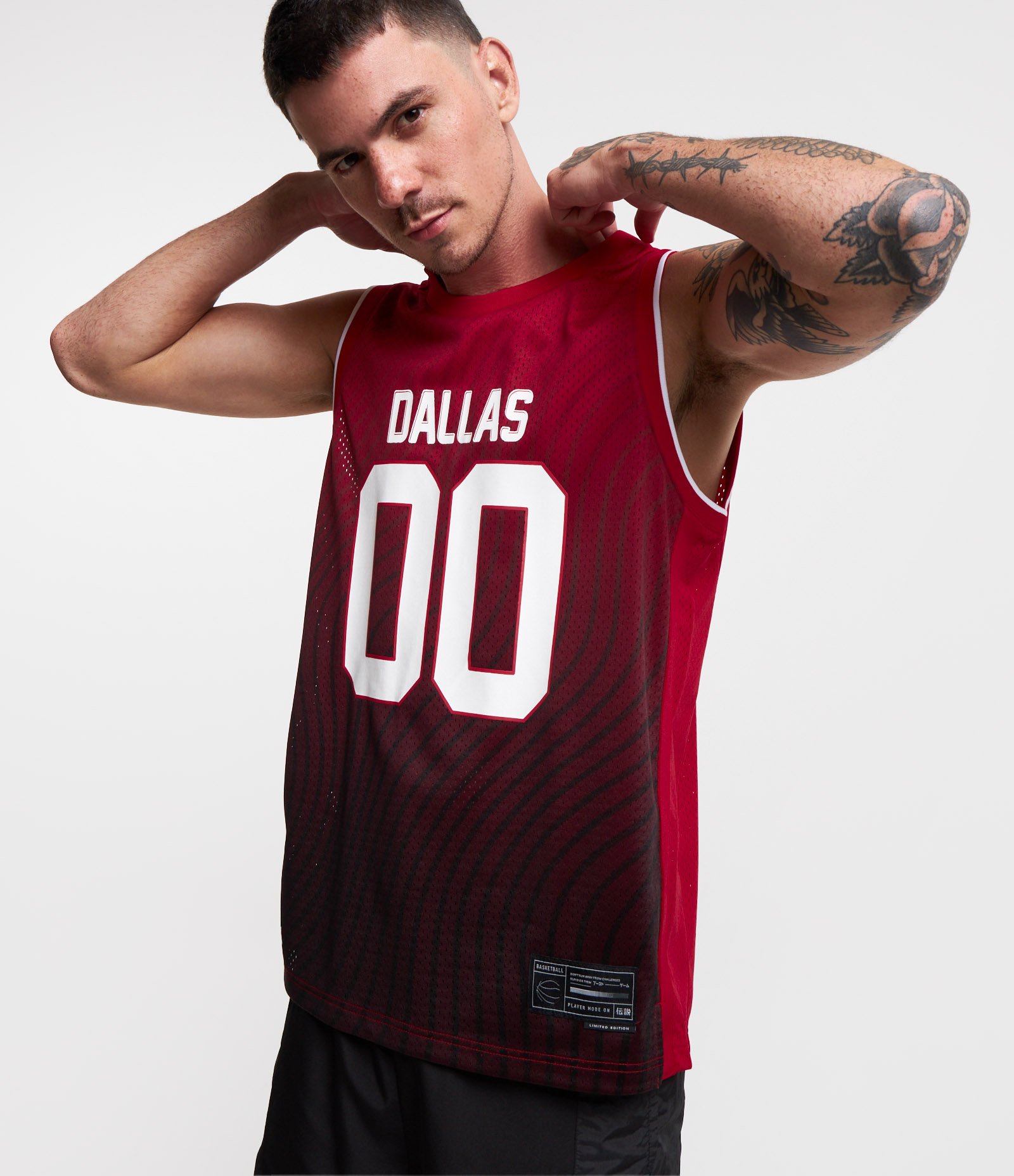 Regata Basquete com Dallas 00 Estampado Vermelho 1