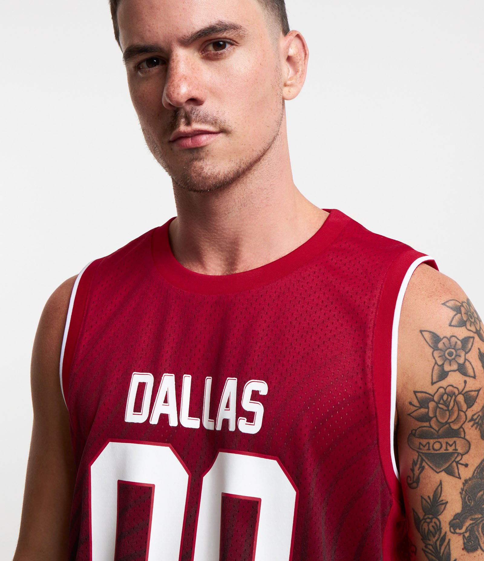 Regata Basquete com Dallas 00 Estampado Vermelho 3