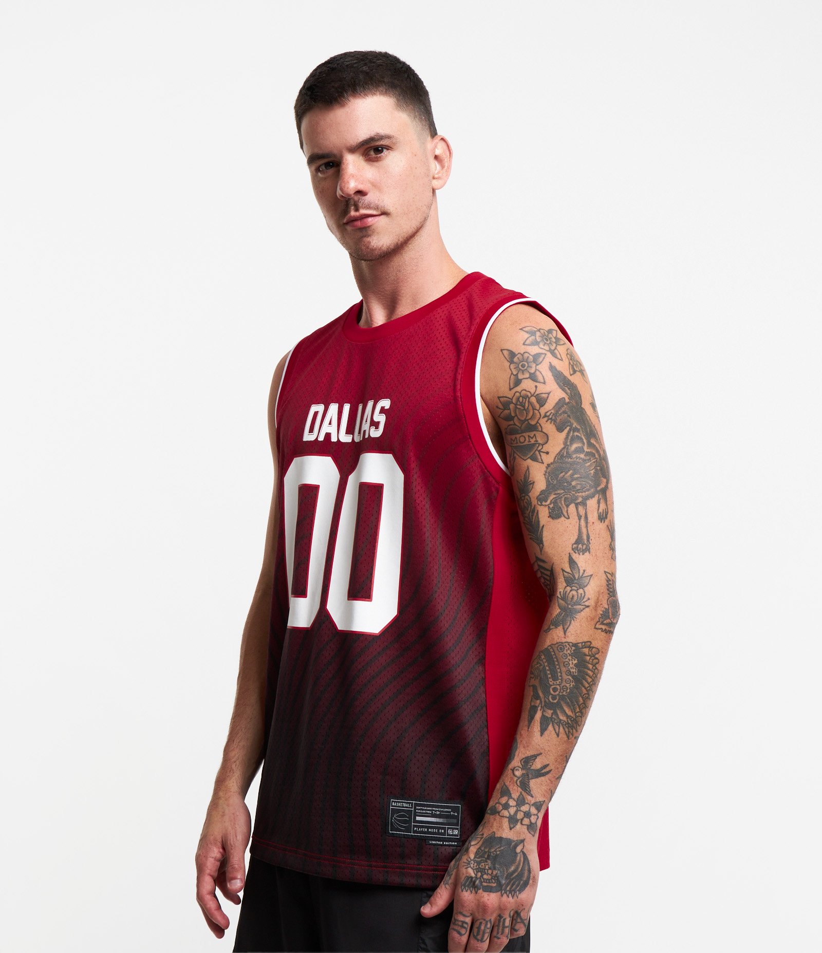 Regata Basquete com Dallas 00 Estampado Vermelho 5