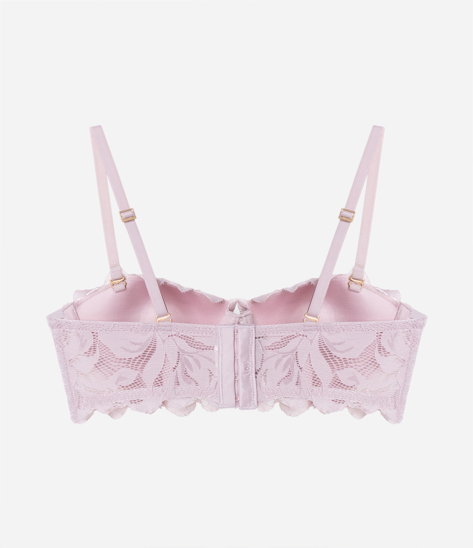 Sutiã Sem Alça em Renda Rústica Floral com Bojo Oco 7