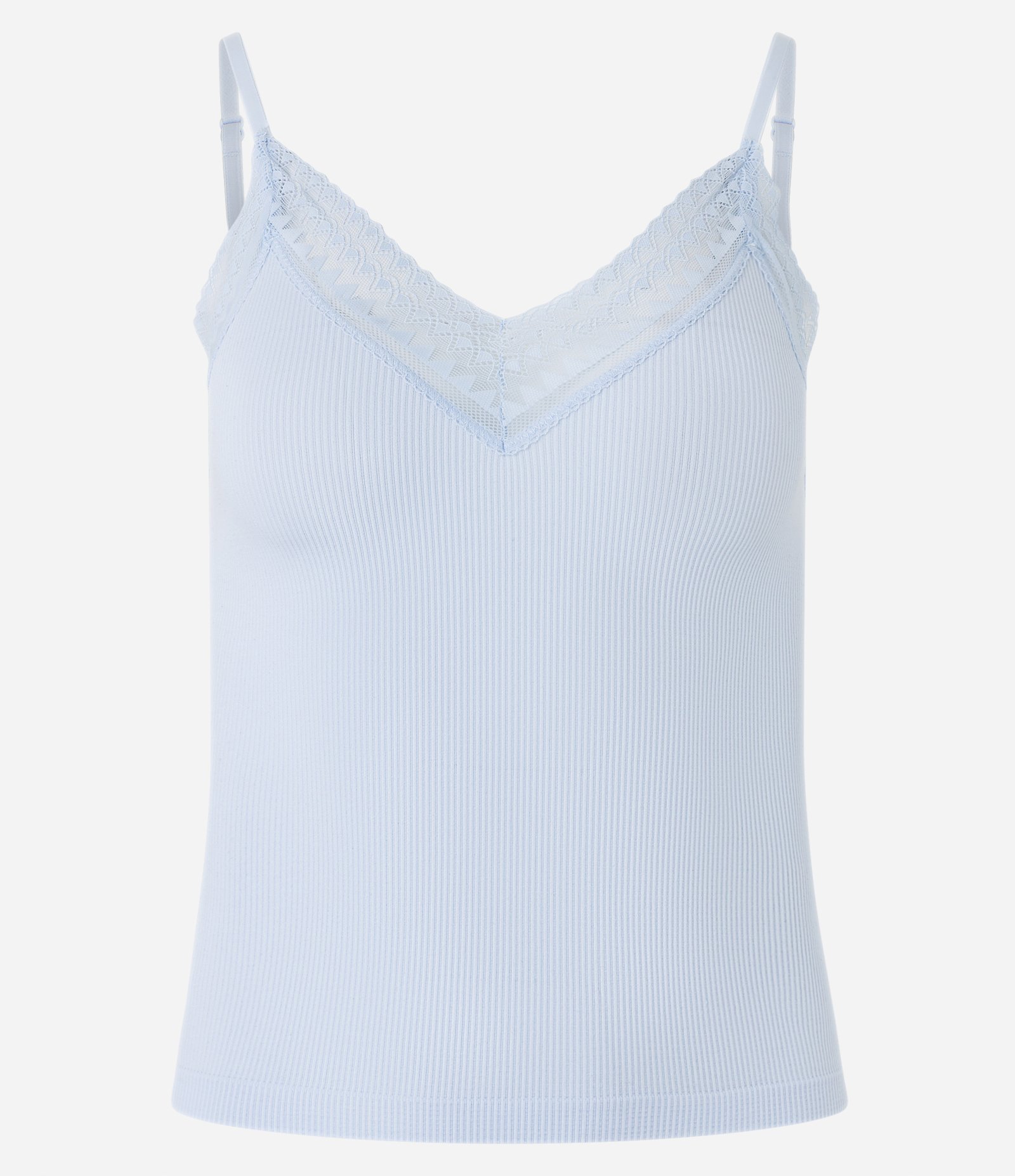 Camisete com Textura Canelada e Sem Costura Azul 5