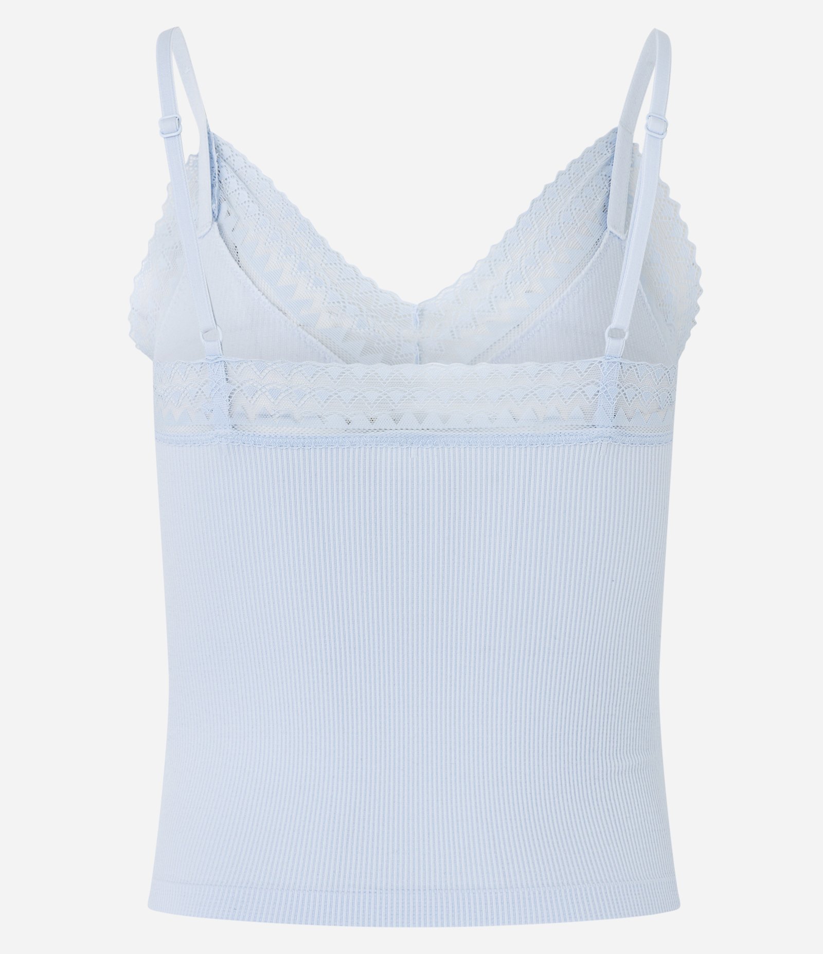 Camisete com Textura Canelada e Sem Costura Azul 7