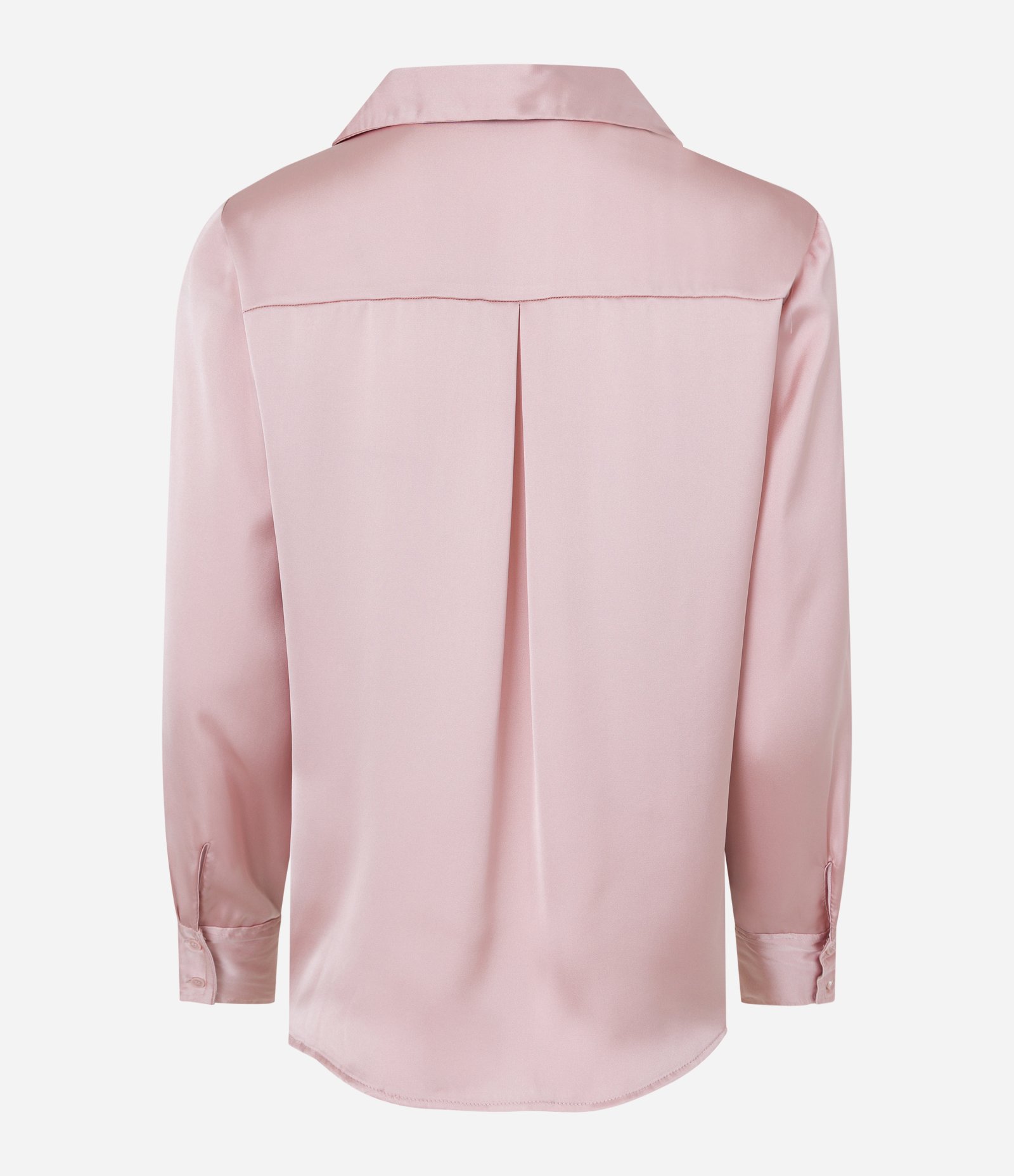 Camisa Acetinada com Abotoamento Frontal Rosa 5
