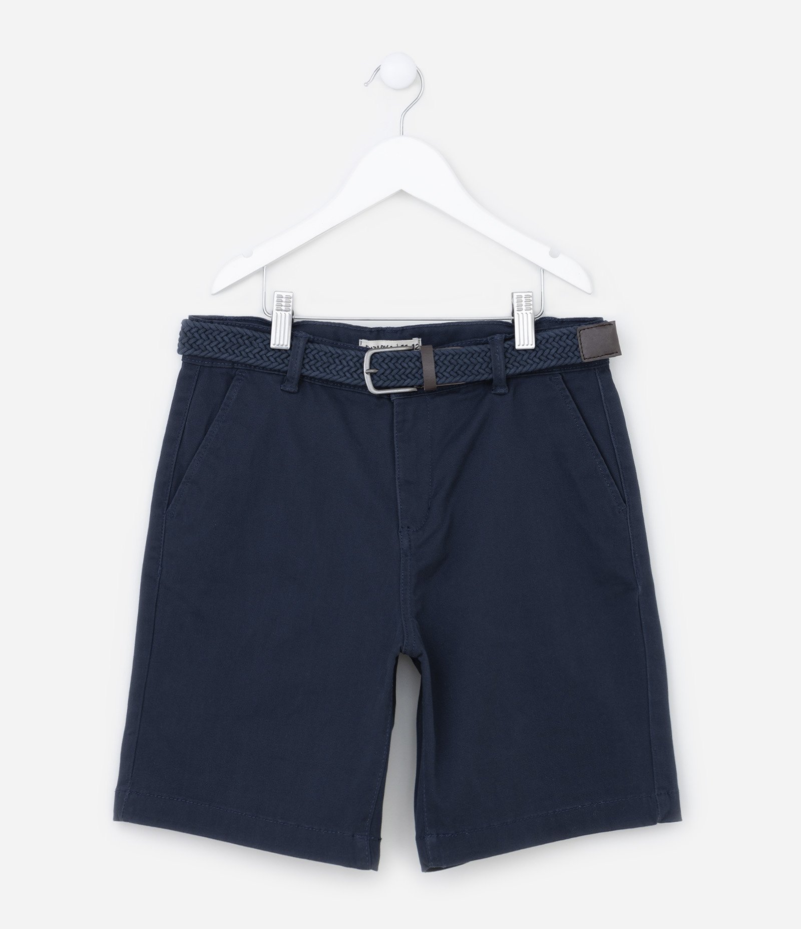 Bermuda Infantil com Cinto Trançado - Tam 05 a 14 Anos 1