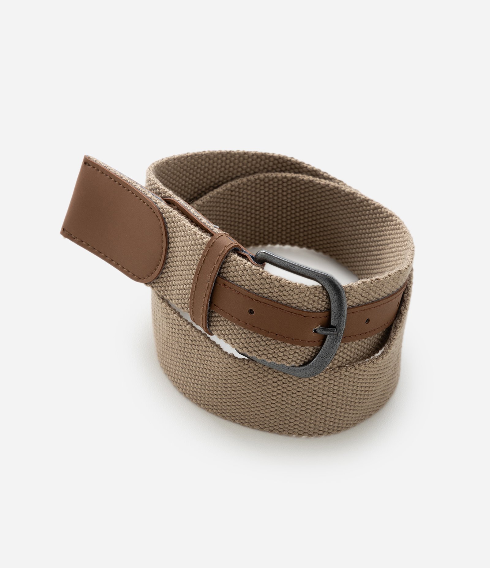 Calça Infantil em Sarja com Cinto - Tam 5 a 14 Anos Off White 6