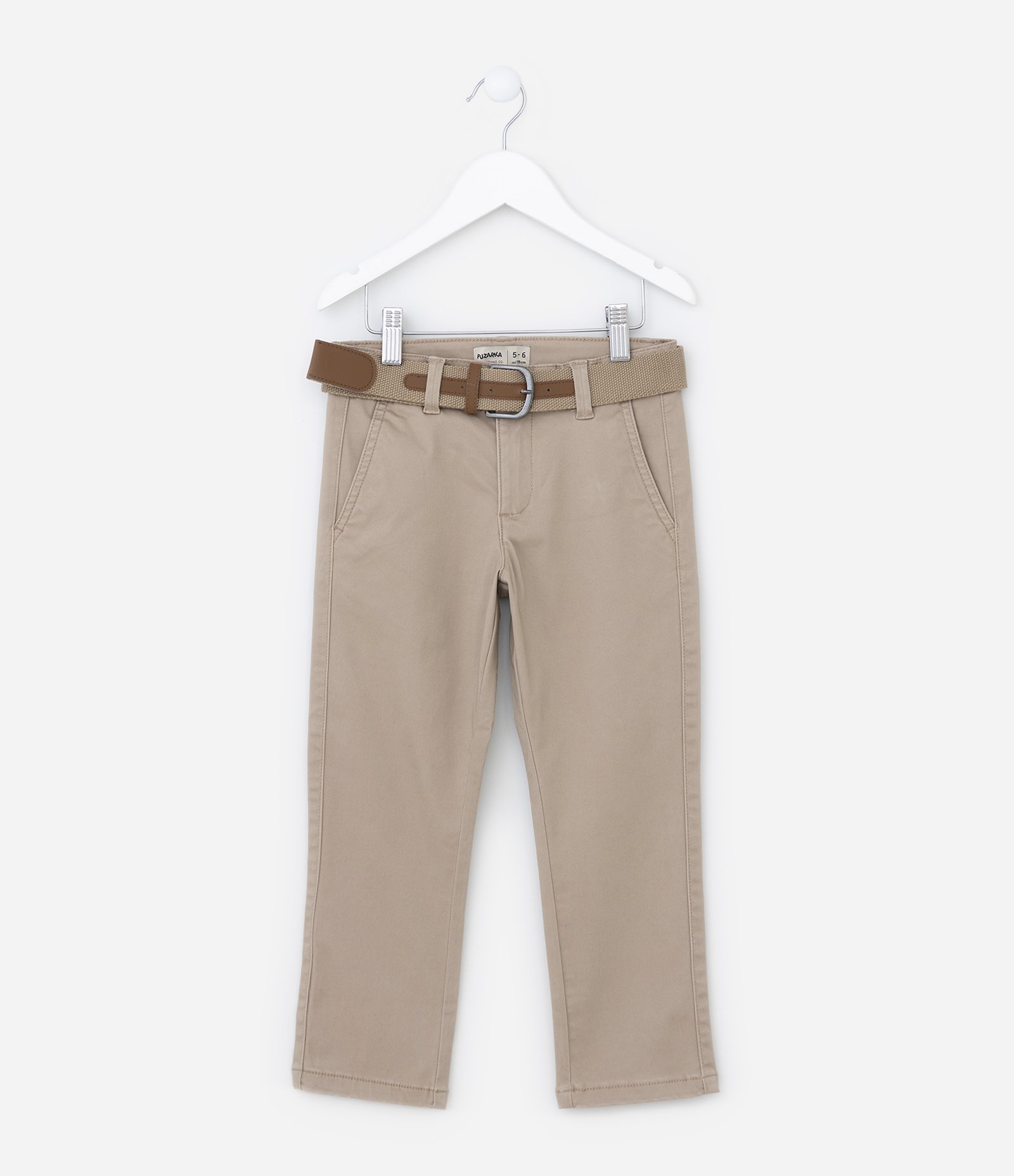 Calça Infantil em Sarja com Cinto - Tam 5 a 14 Anos 2