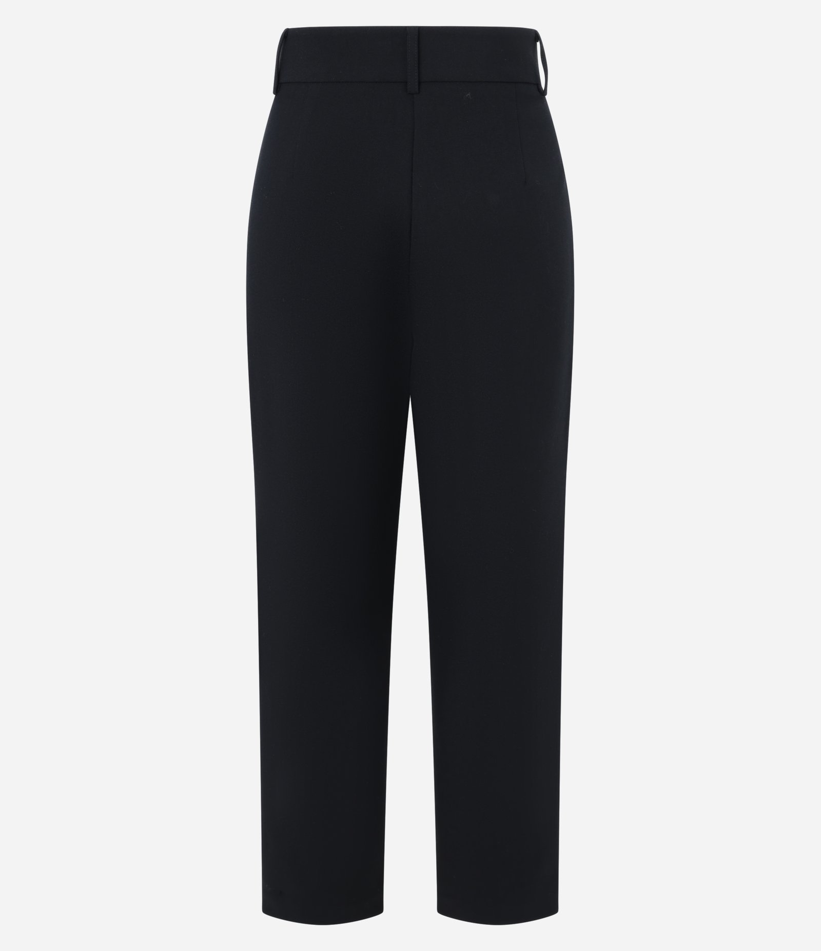 Calça Cenoura de Alfaiataria com Detalhe na Barra e Botões no Cós Preto 2