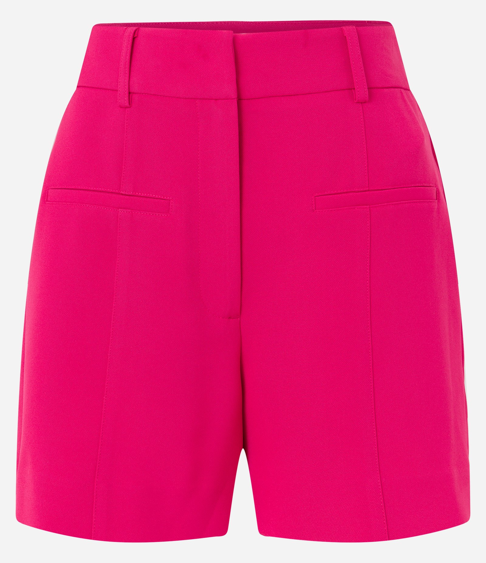 Bermuda Alfaiatada em Crepe com Bolso Fake Rosa Pink 5