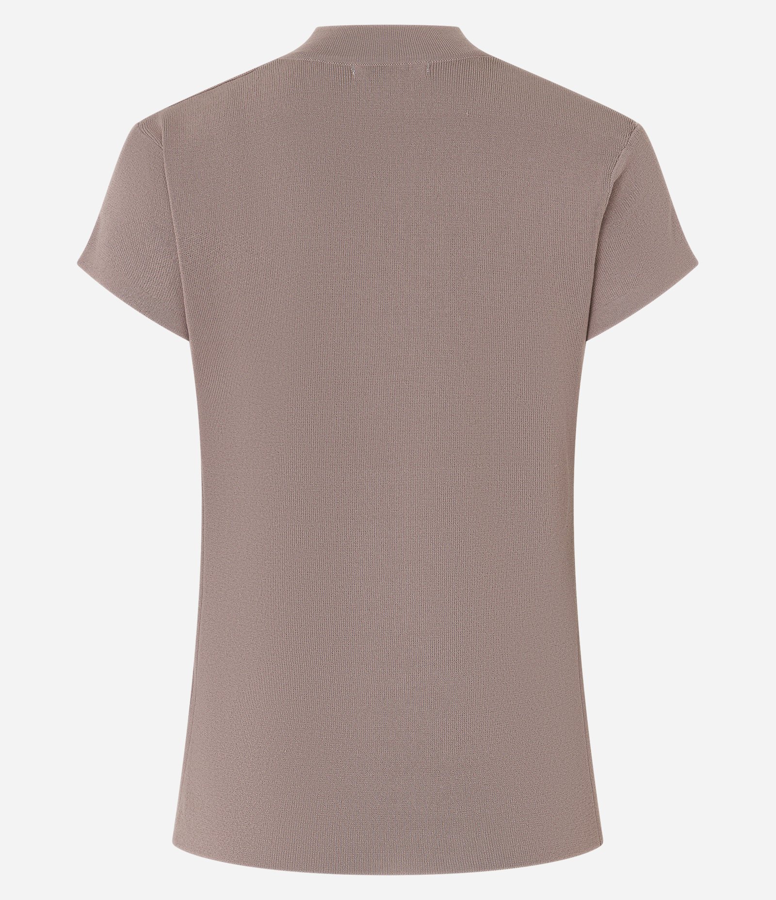Blusa Canelada em Ribana com Gola Altinha Marrom 7