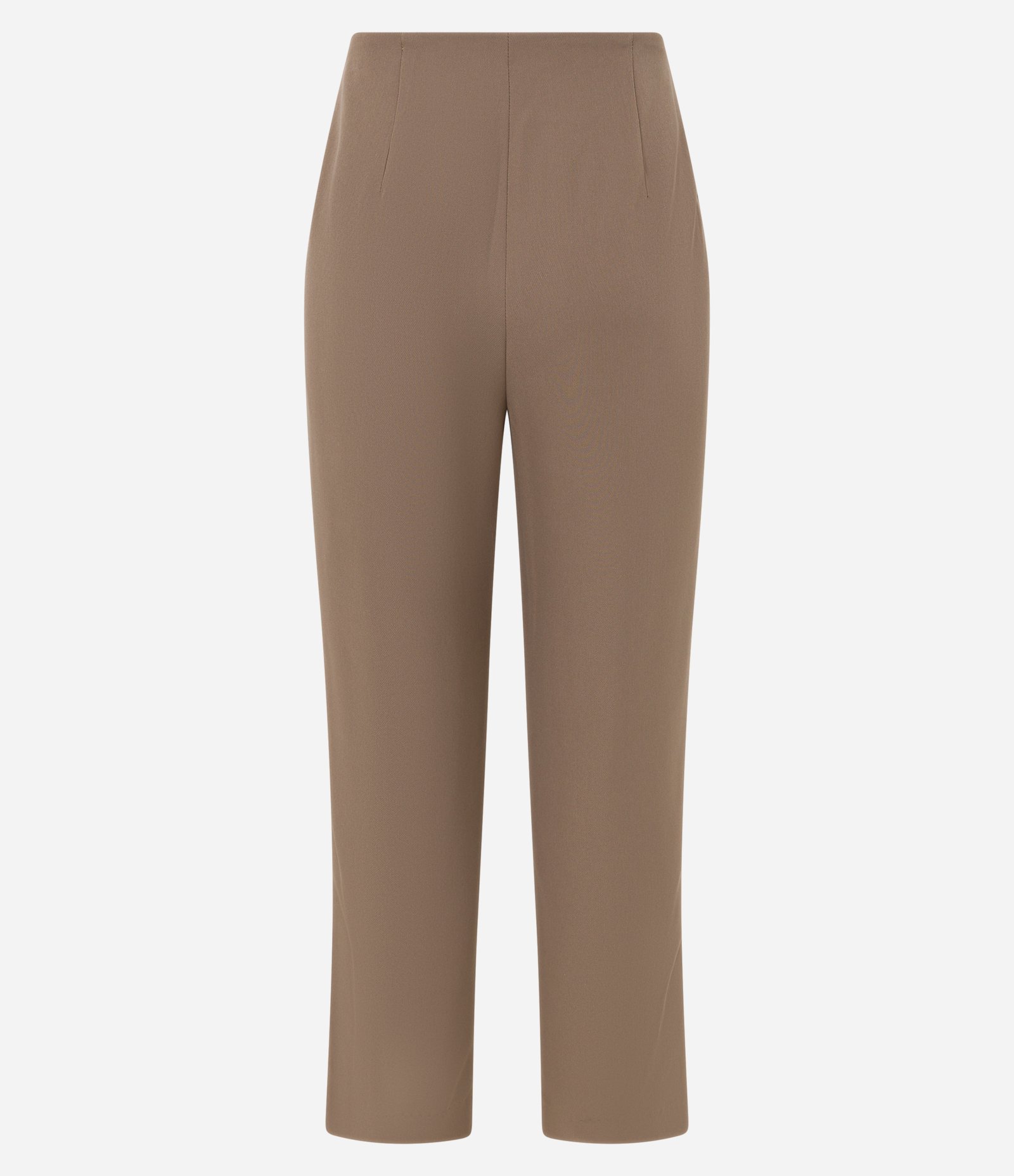 Calça Cenoura Alfaiatada com Botão Decorado no Cós Bege Escuro 6