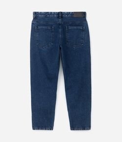 Calça em Jeans com Detalhes Lavados na Lateral