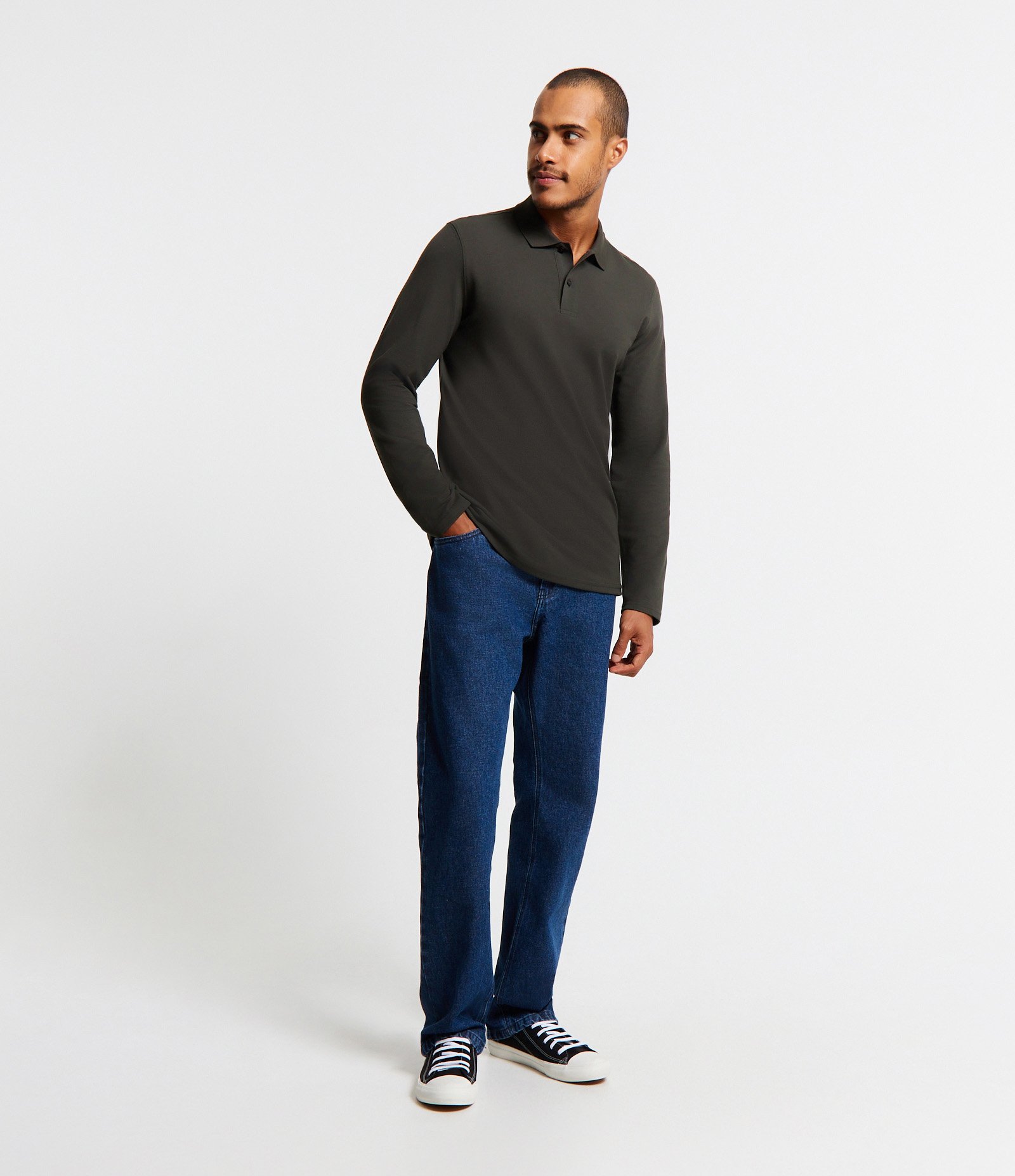 Polo em Algodão com Textura Piquet e Abotoamento 2