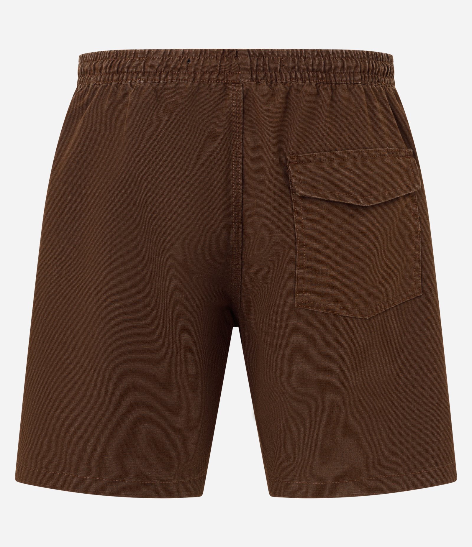 Bermuda Texturizada com Cós Elástico e Cordão para Ajuste Marrom 6