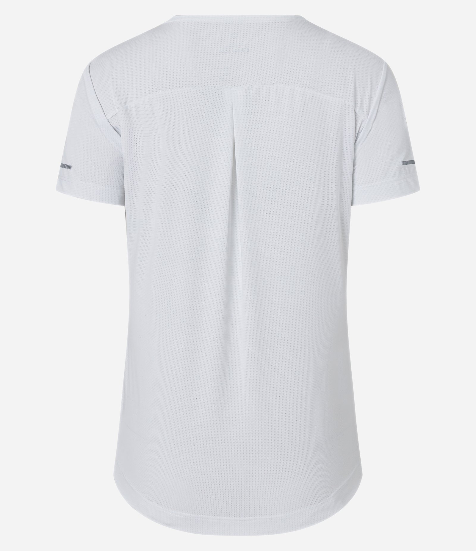Camiseta Esportiva Regular Texturizada com Detalhe Refletivo Branco 4