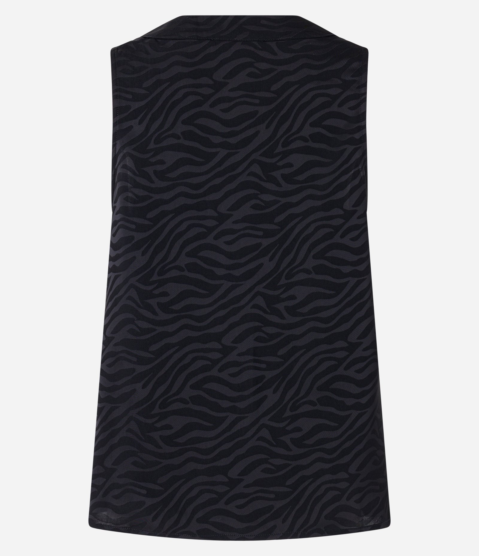 Blusa em Jacquard com Decote Degagê e Estampa Abstrata Preto 6