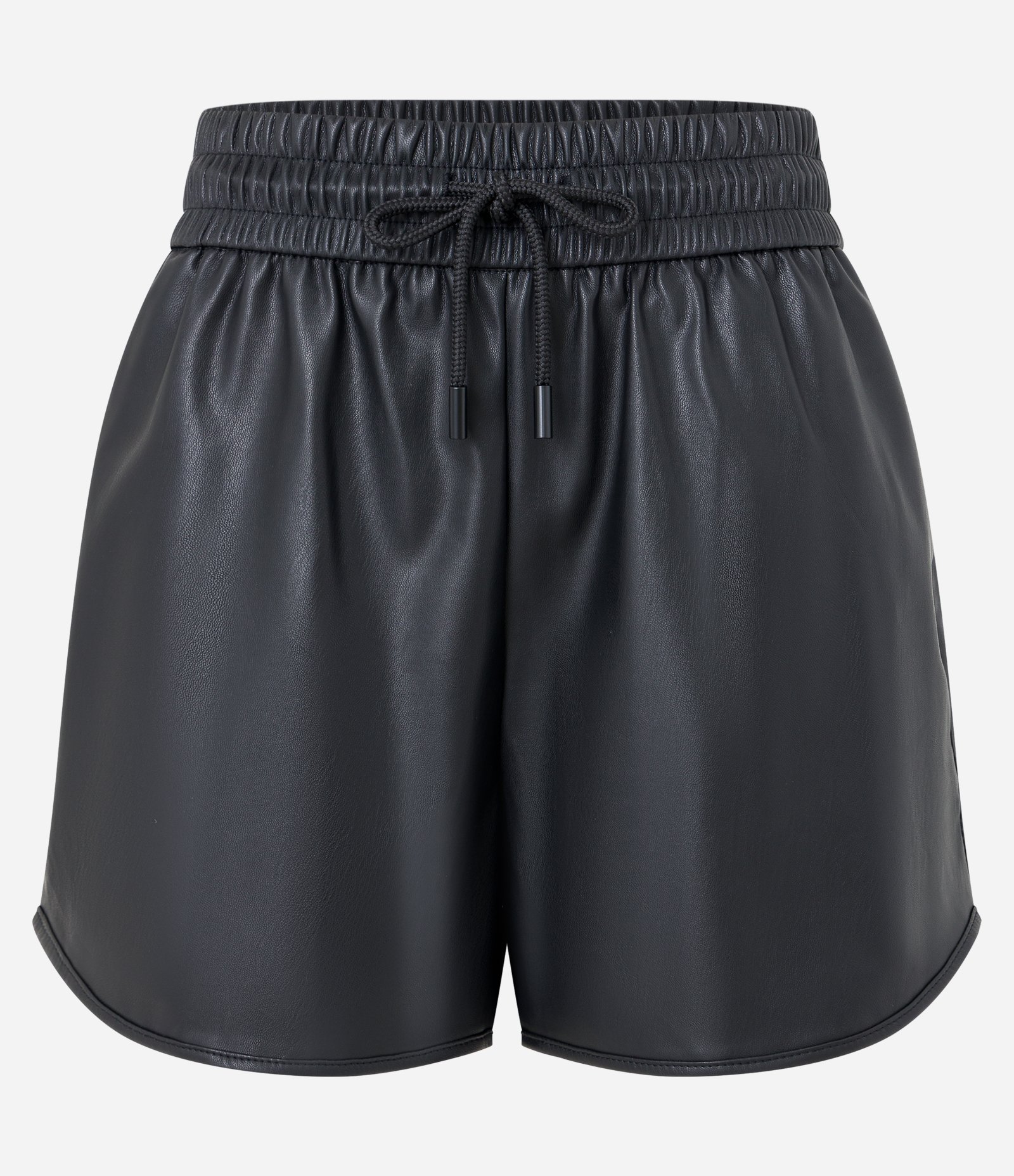 Short Runner em Pu com Cordão no Cós Preto 5