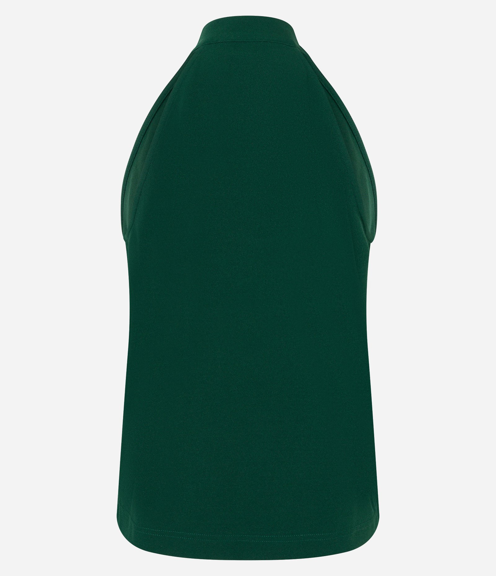 Blusa em Crepe com Golinha Alta Halter Verde 7